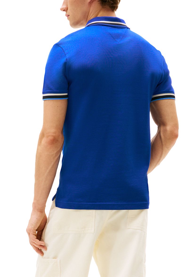 Slim Fit Flag Cuff Polo Shirt 