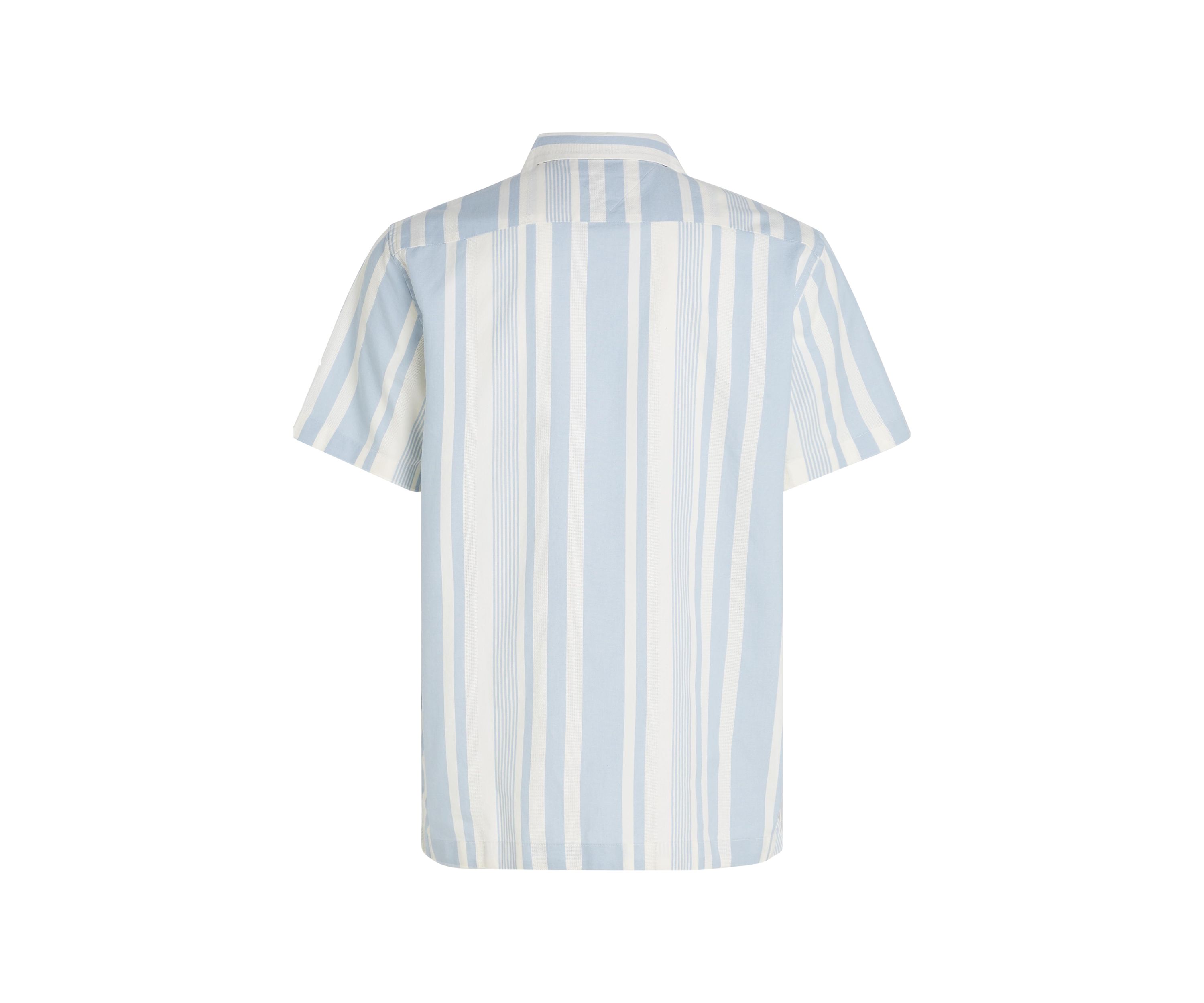 Relaxed Fit Stripe Camp Shirt