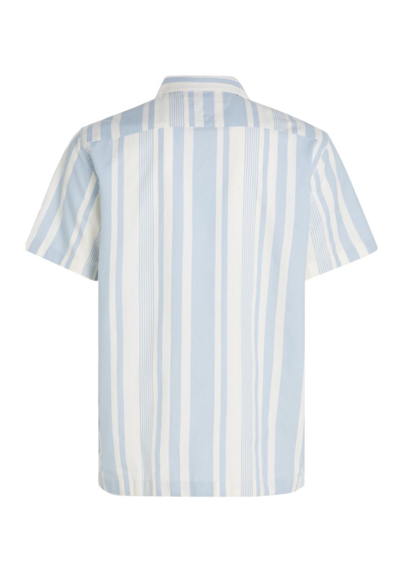 Relaxed Fit Stripe Camp Shirt