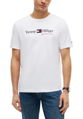 Tommy Hilfiger Men's Brand Love Graphic T-Shirt, White, 2XL