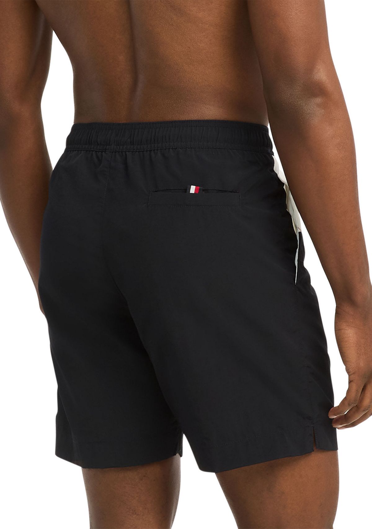 Drawstring Color Block Swim Trunks