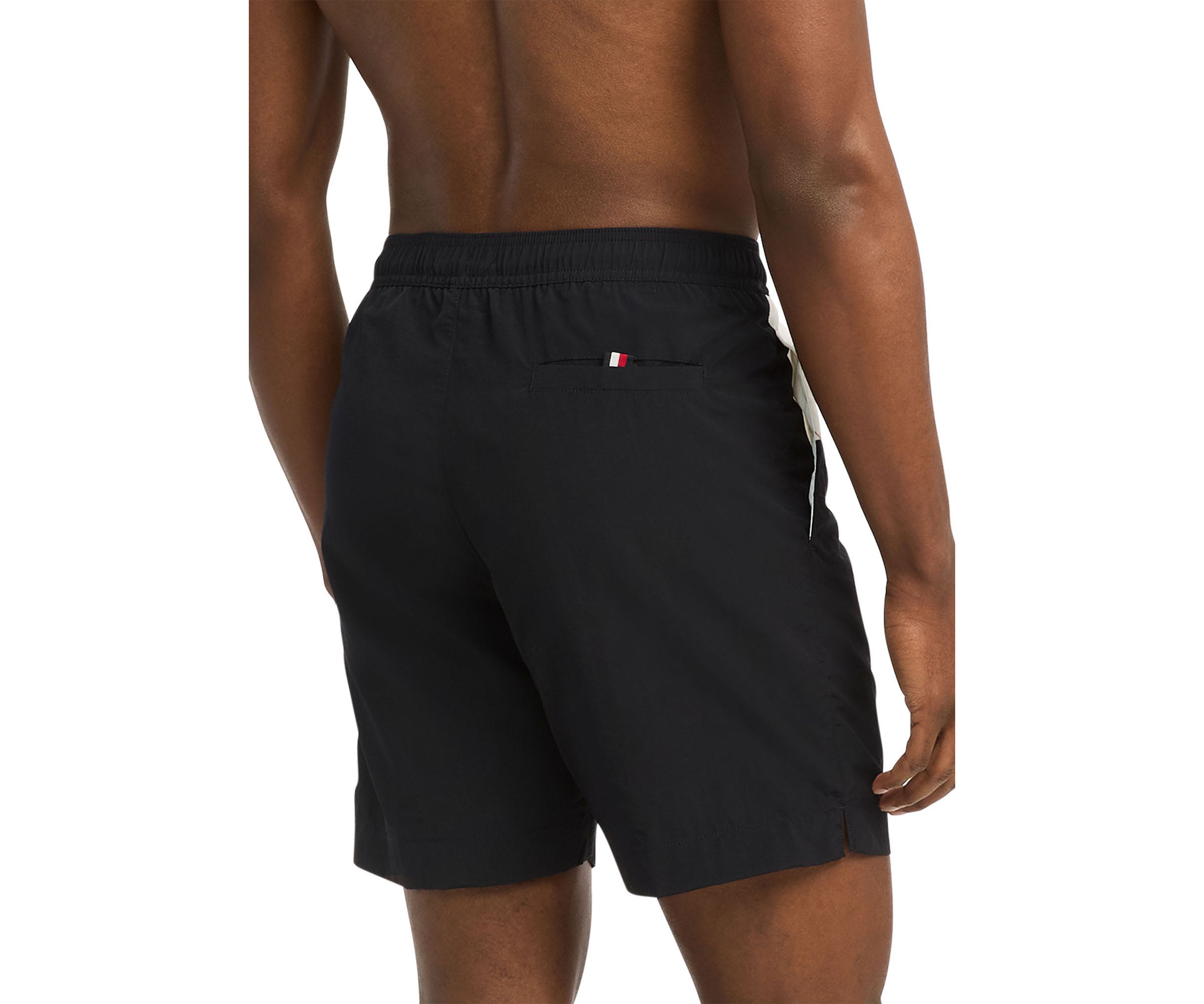 Drawstring Color Block Swim Trunks