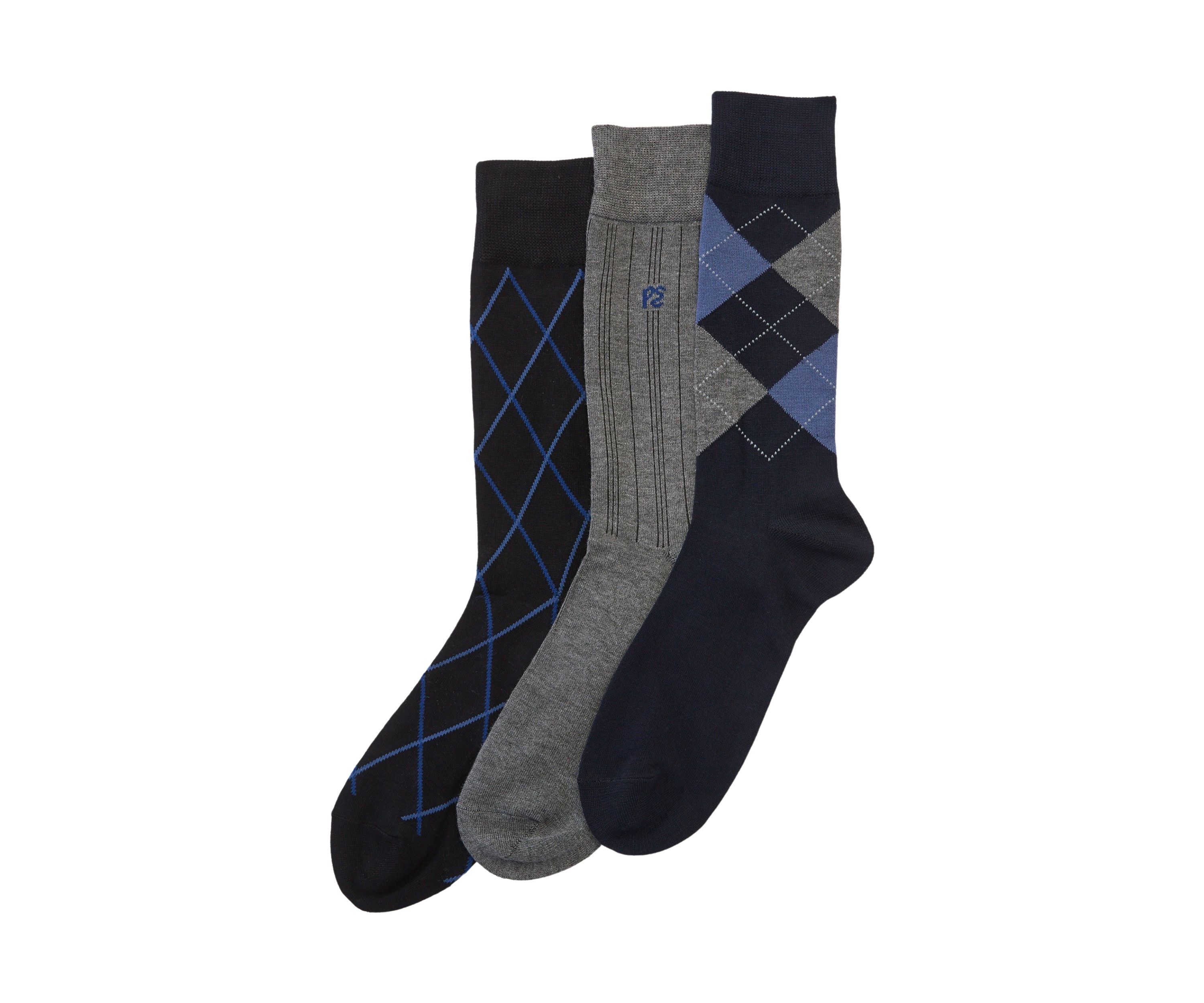 3 Pack of Printed Crew Socks