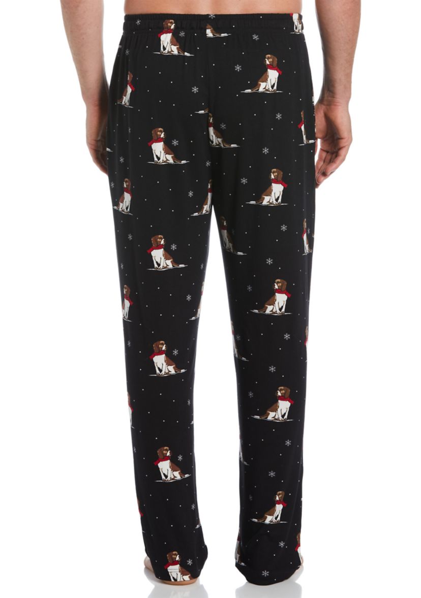 Winter Dog Printed Deluxe Touch Pajama Pants