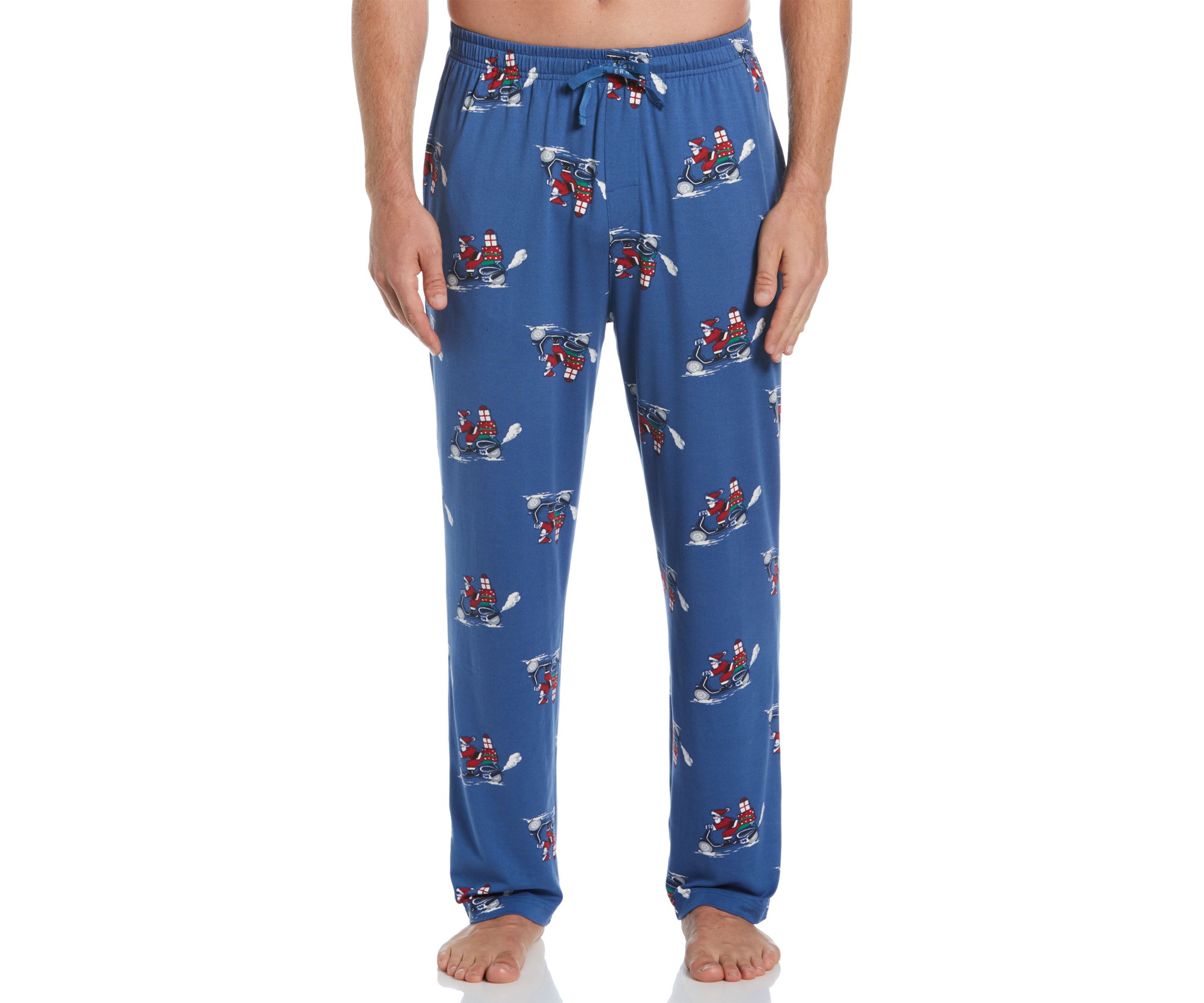 Biker Santa Printed Deluxe Touch Pants