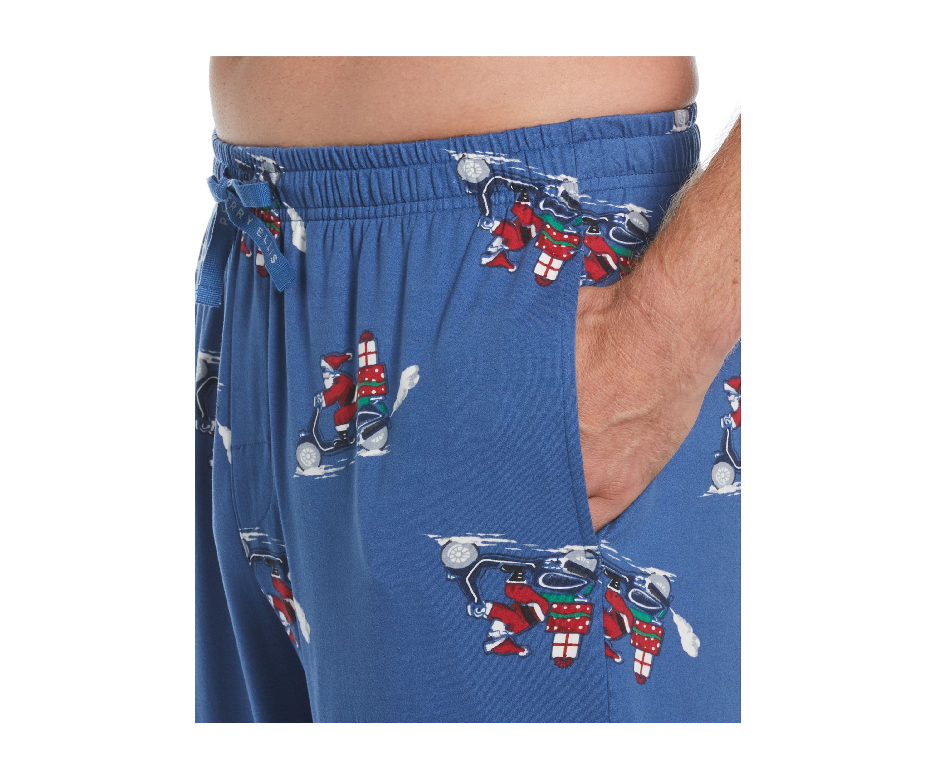 Biker Santa Printed Deluxe Touch Pants