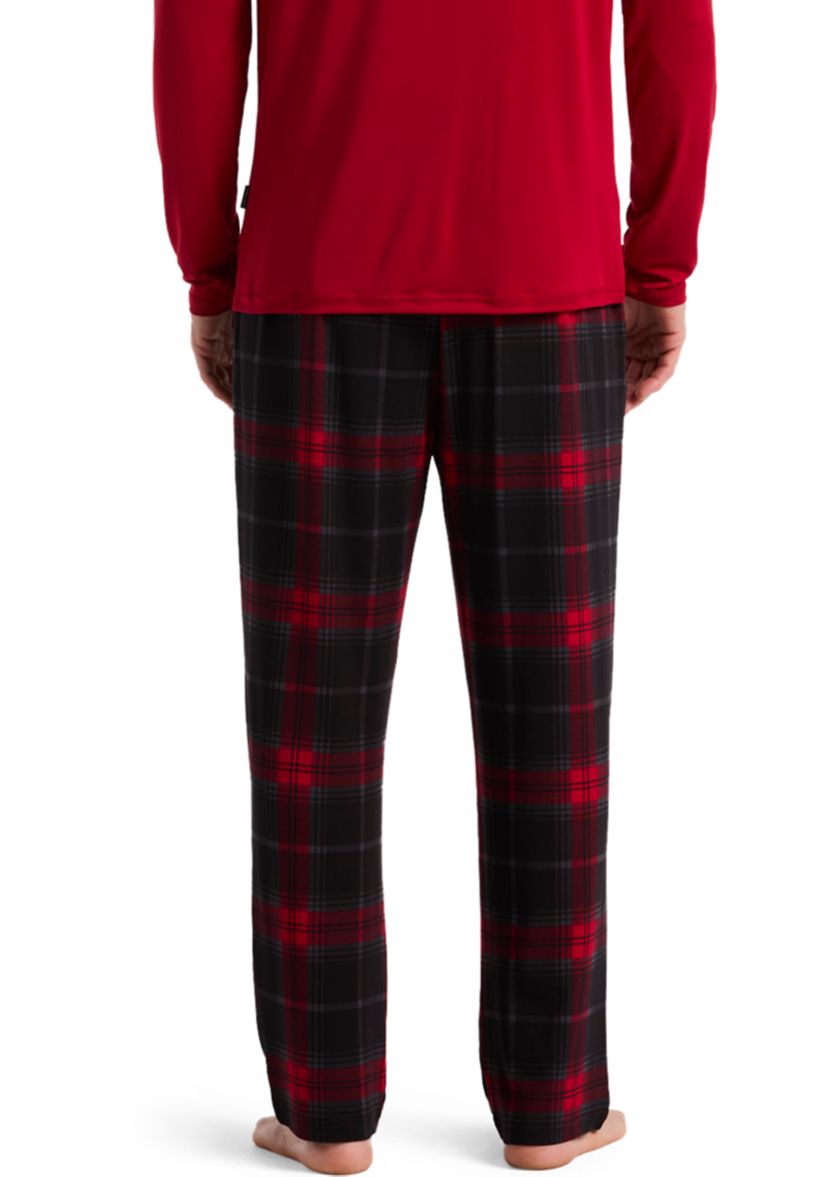 Mens Deluxe Touch Windowpant Plaid Pant
