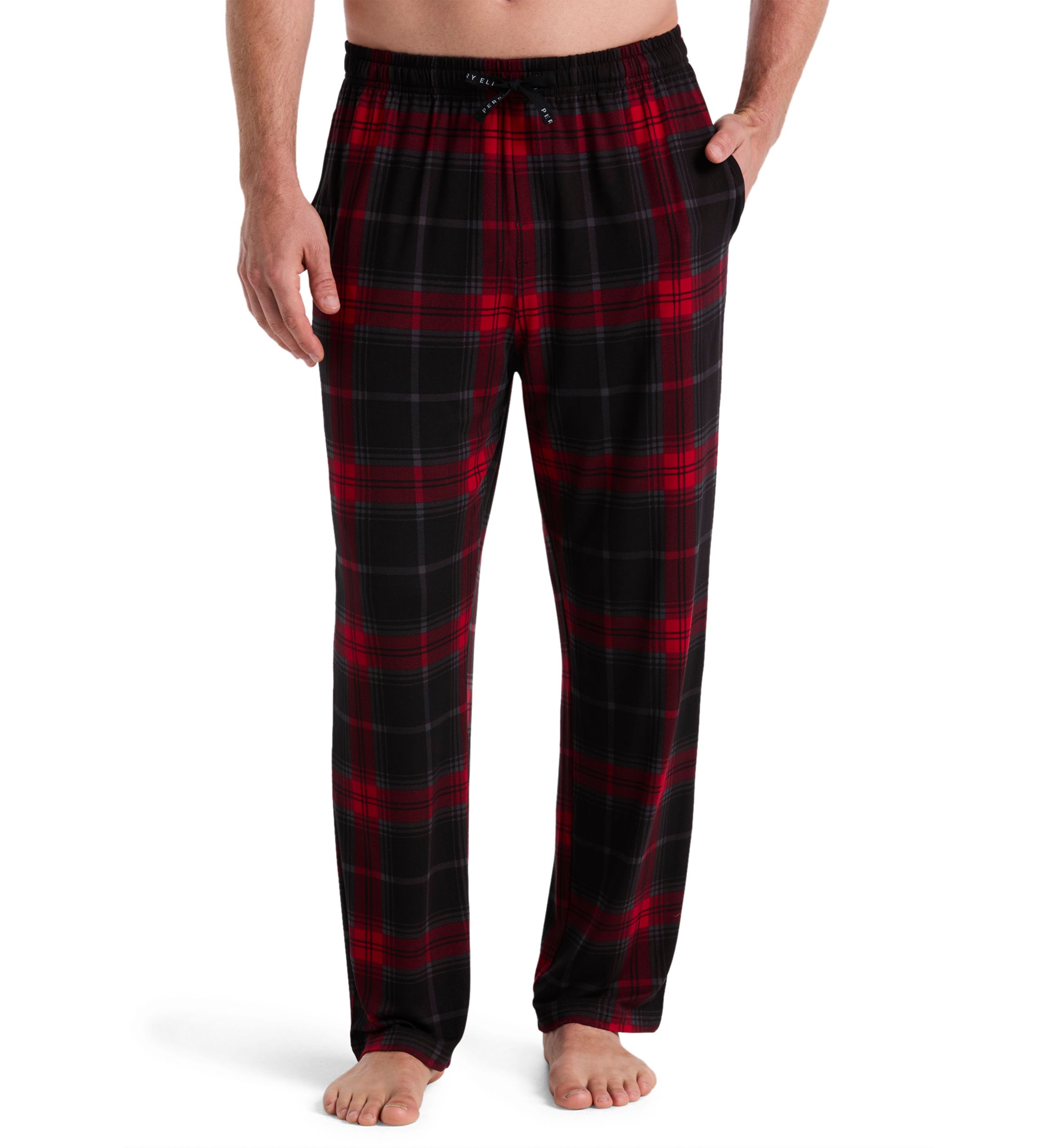 Mens Deluxe Touch Windowpant Plaid Pant