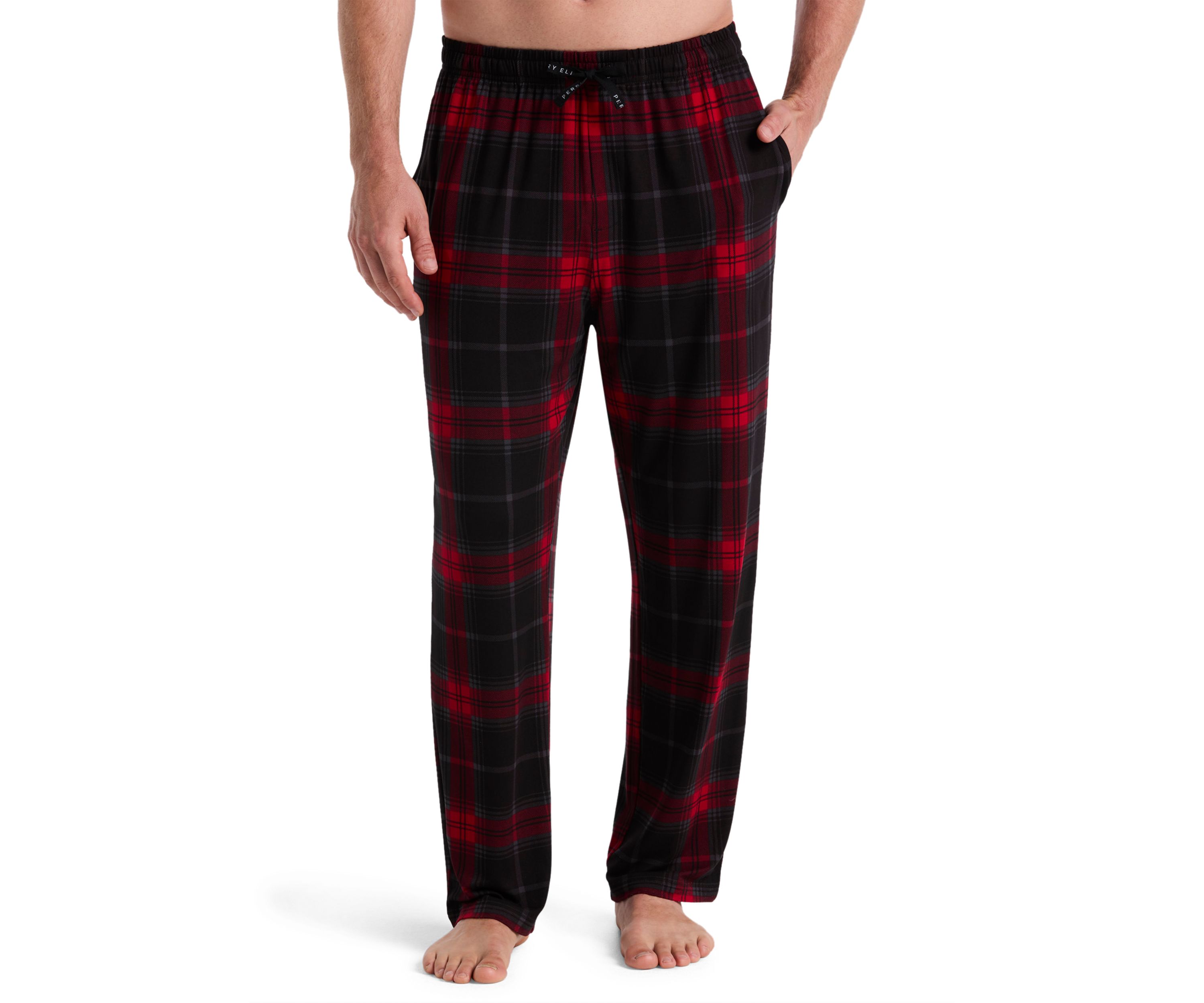 Mens Deluxe Touch Windowpant Plaid Pant