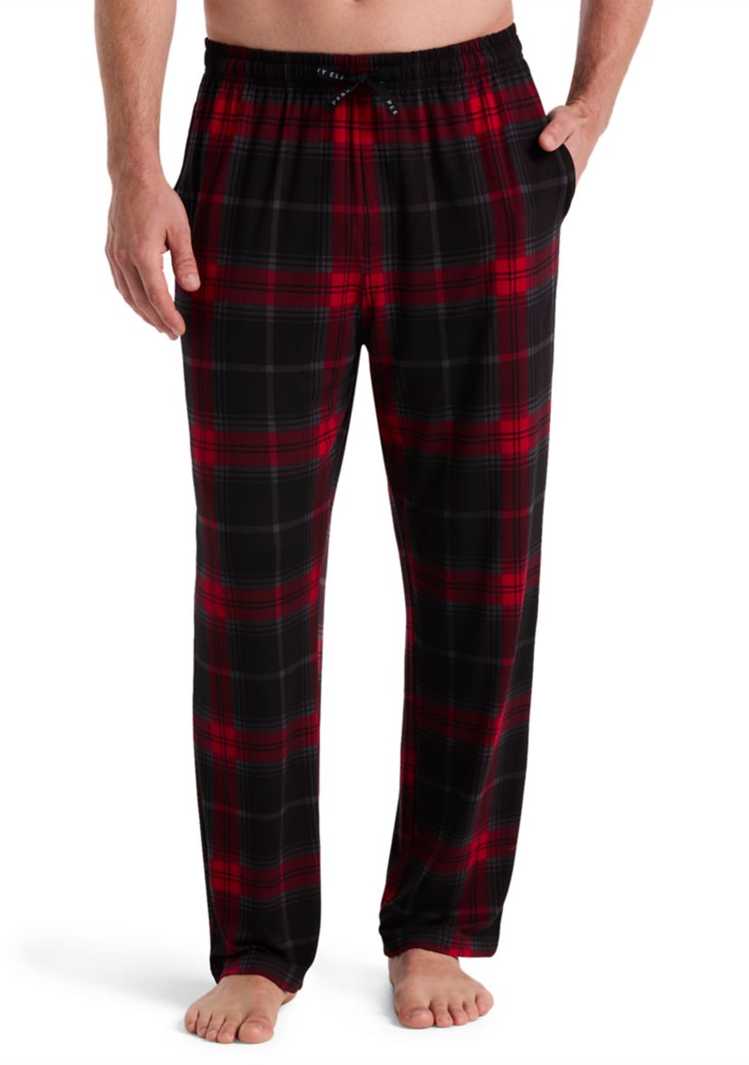 Mens Deluxe Touch Windowpant Plaid Pant
