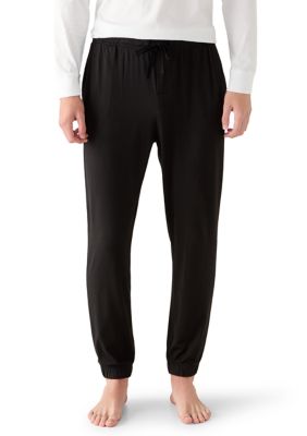 Savane Men's Deluxe Touch Joggers, Black, Large
