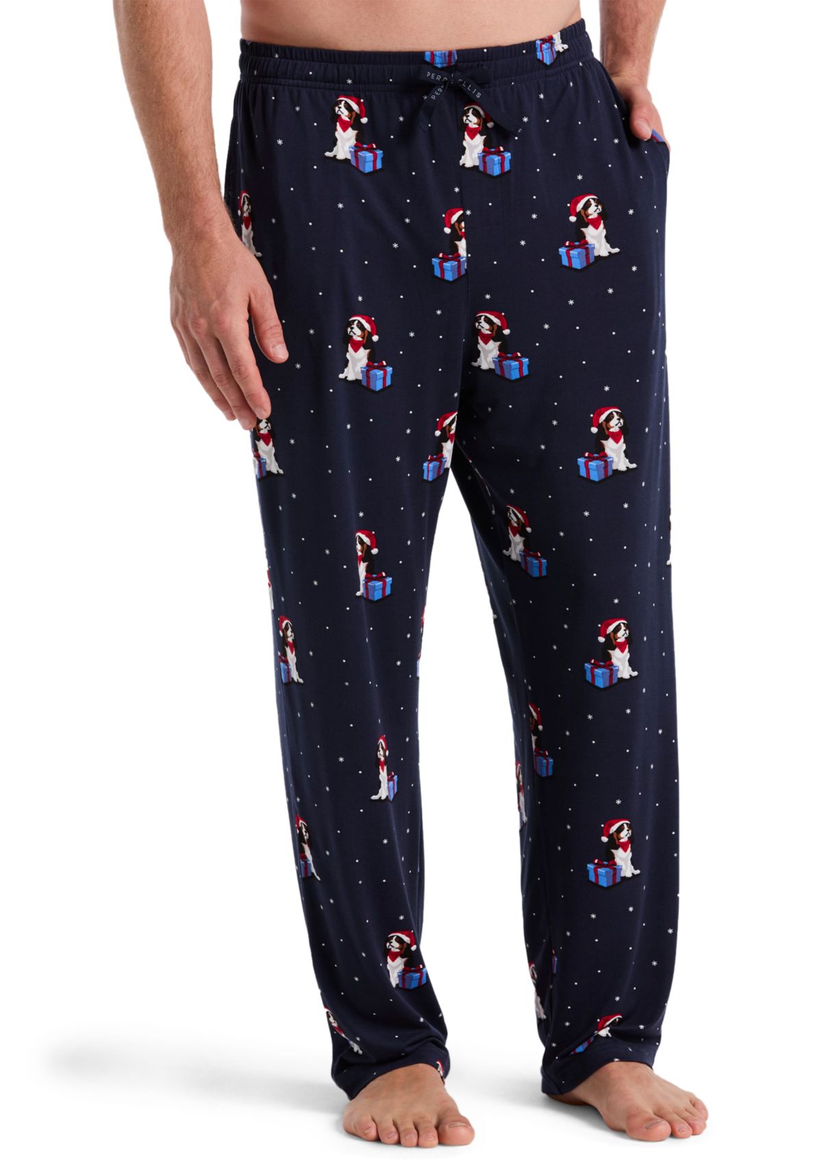 Mens King Charles Printed Deluxe Touch Pajama Pants