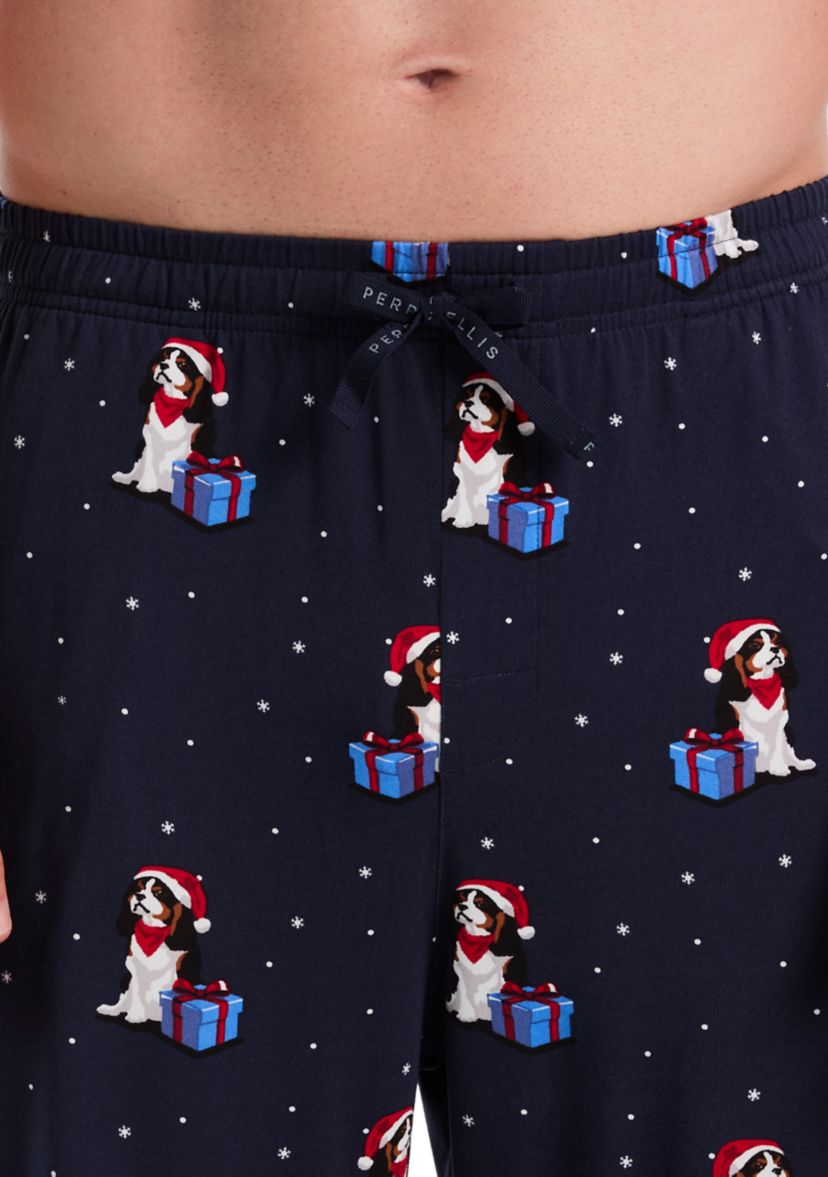 Mens King Charles Printed Deluxe Touch Pajama Pants