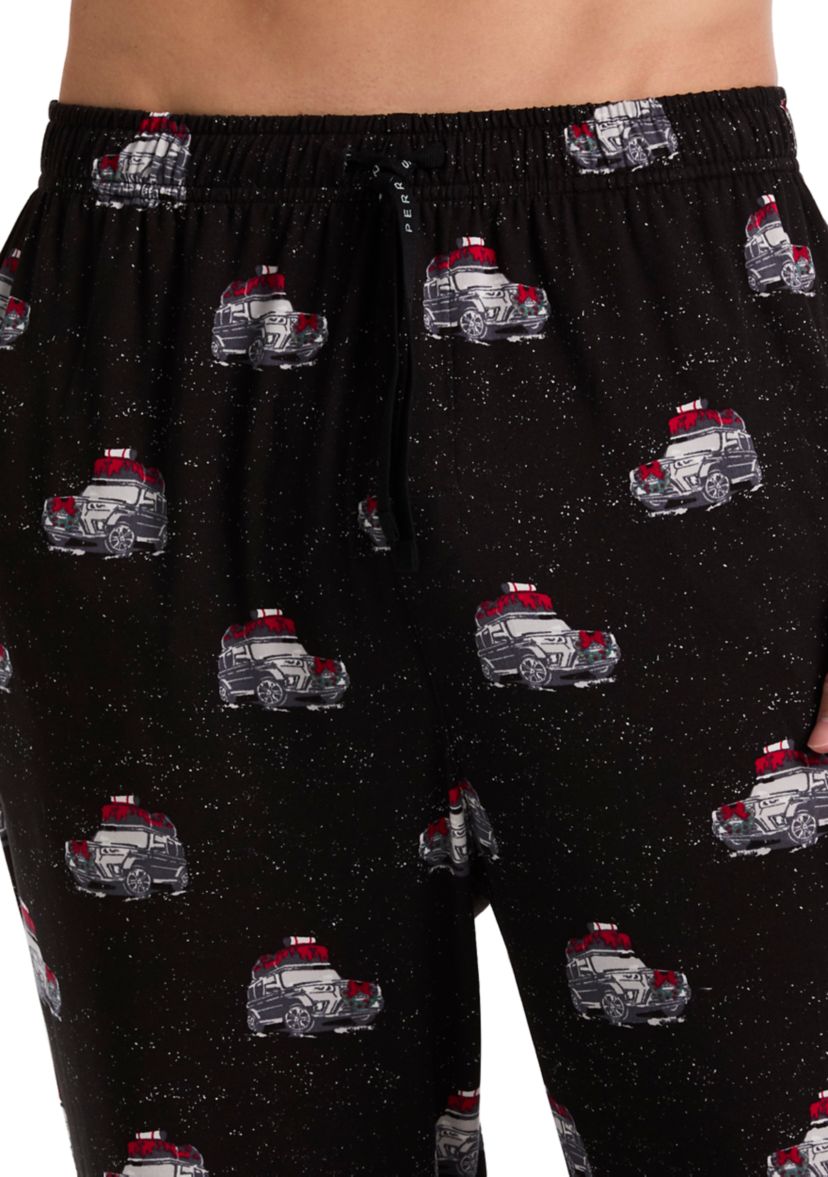  Mens Holiday Car Printed Deluxe Touch Pajama Pants 