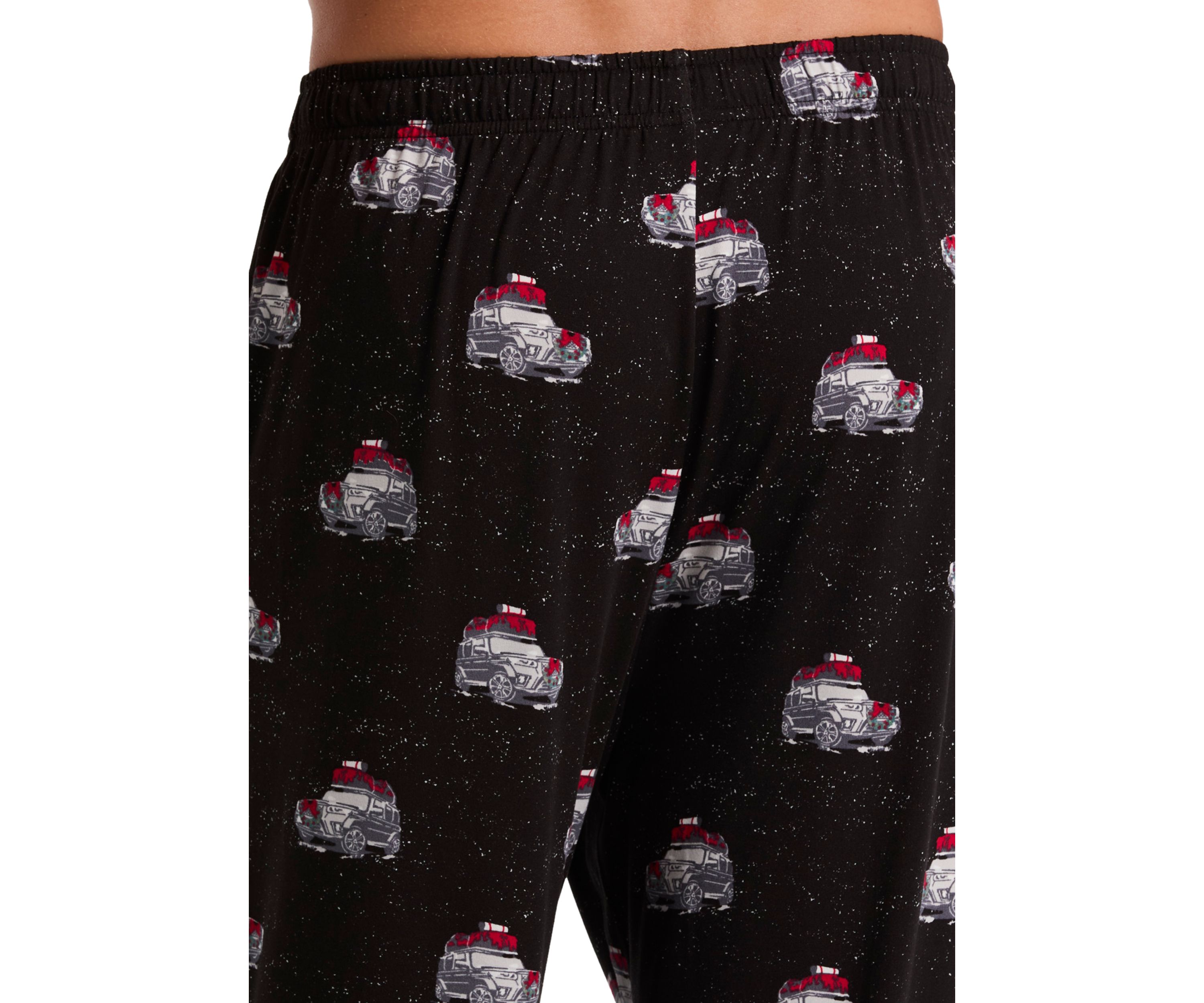  Mens Holiday Car Printed Deluxe Touch Pajama Pants 