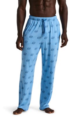 Perry Ellis Men's Soft Touch Patterned Jersey Sleep Pants, XL