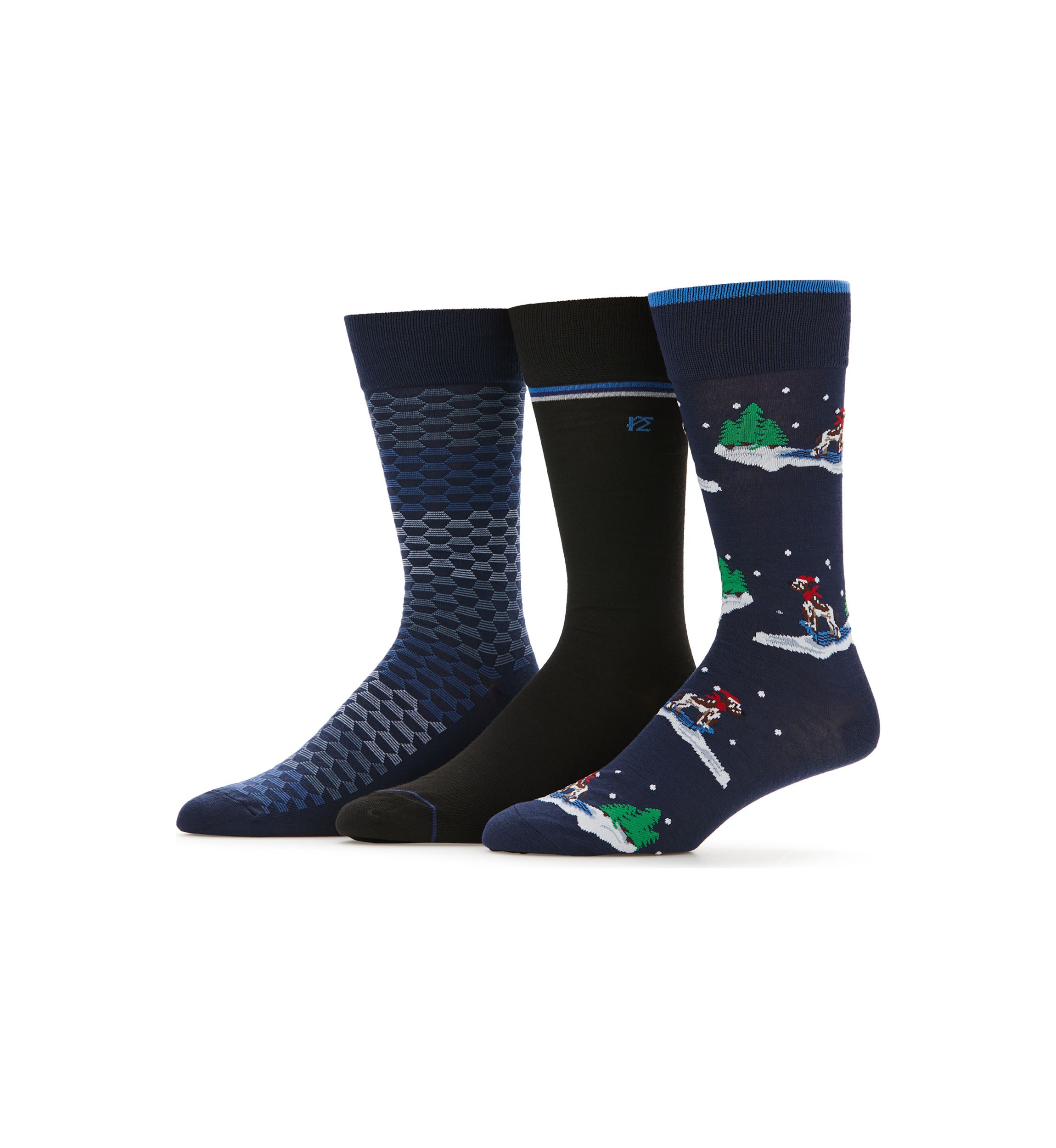 Holiday Printed Socks - 3 Pack