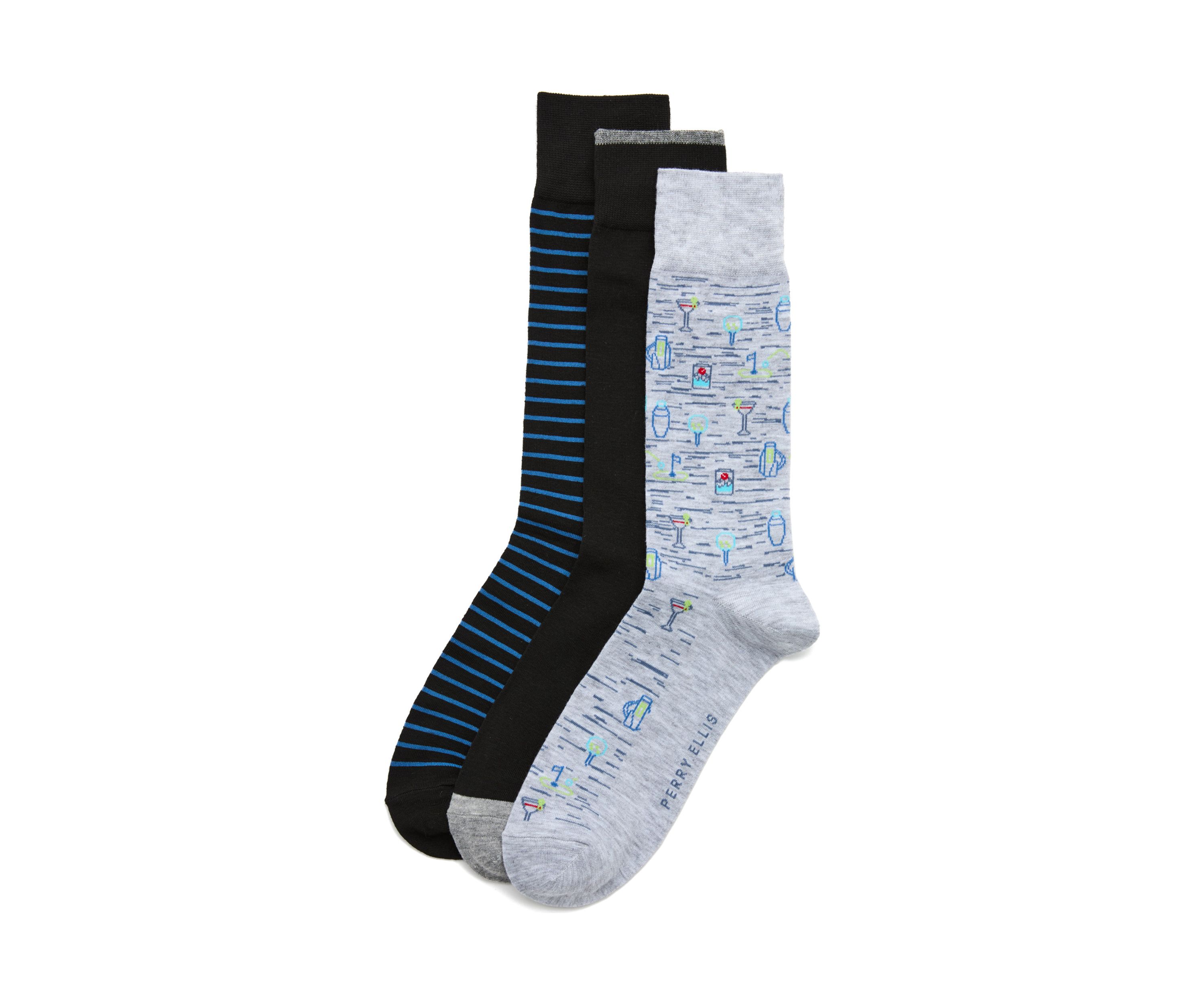 19th Hole Striped Dress Socks - 3 Pack 