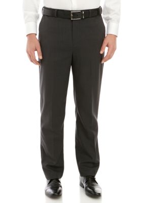 Savane Basket Weave Flat Front Expandable Waist Pants Belk