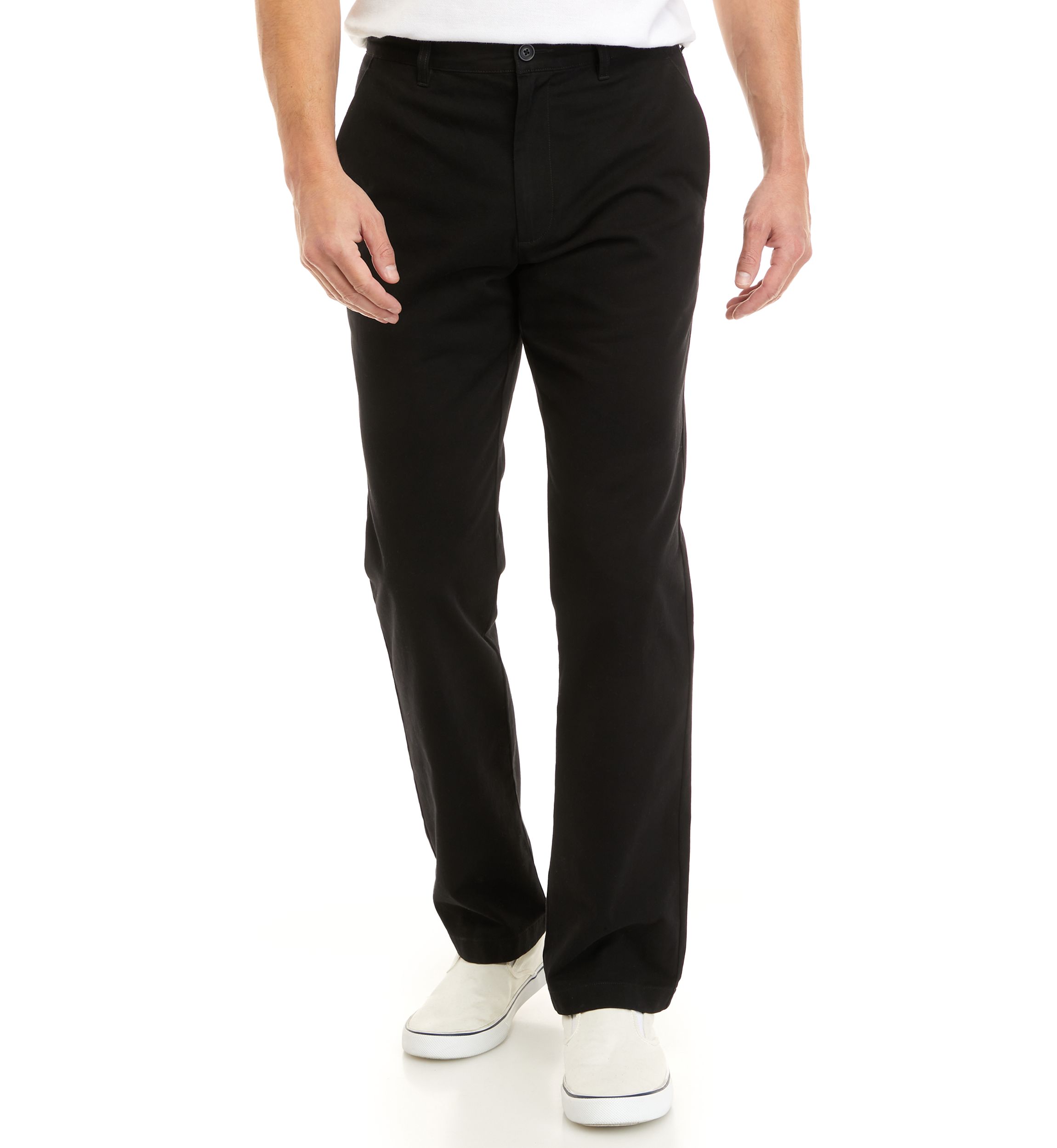 Mens Flat Front Twill Pants