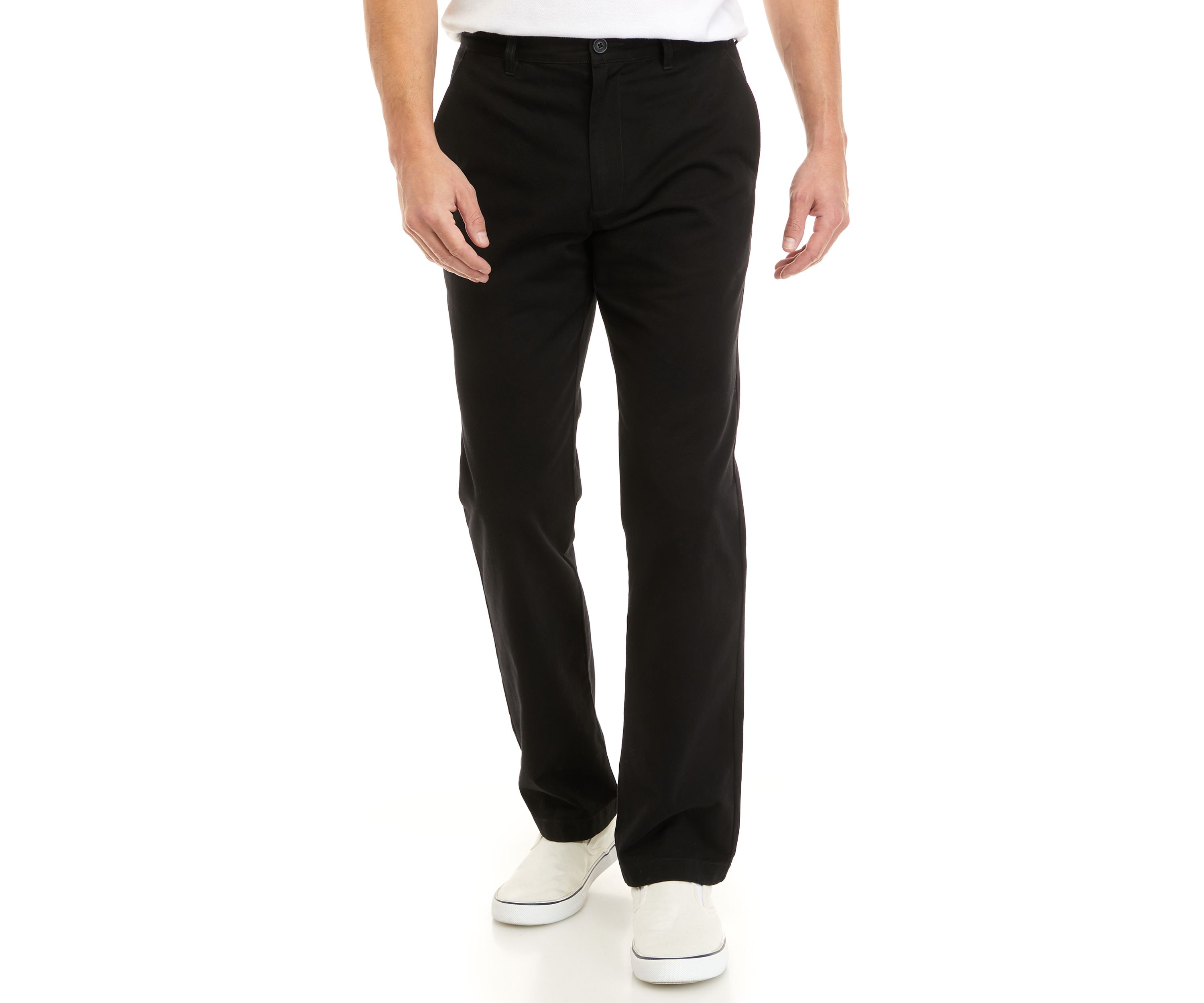 Mens Flat Front Twill Pants