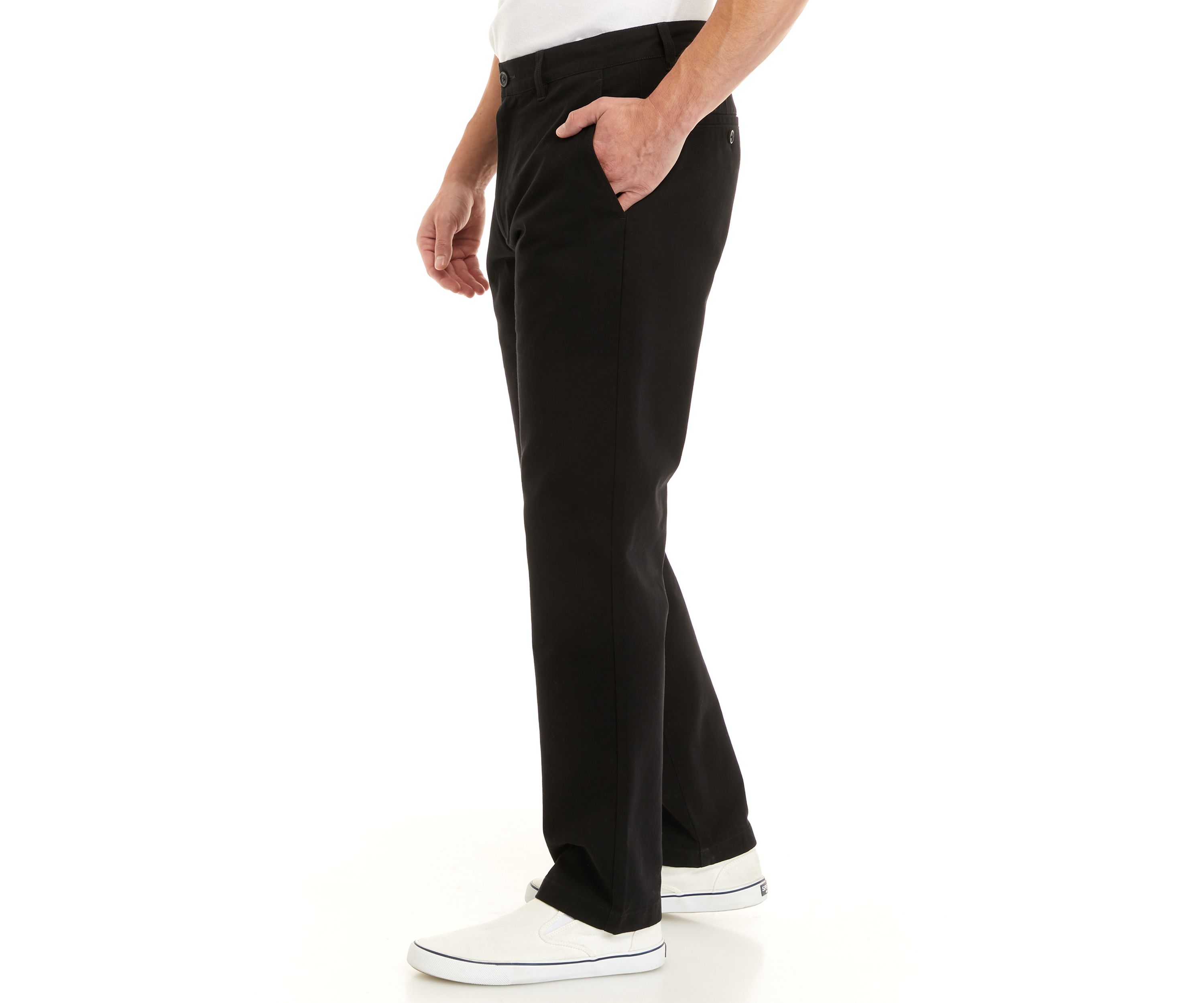 Mens Flat Front Twill Pants