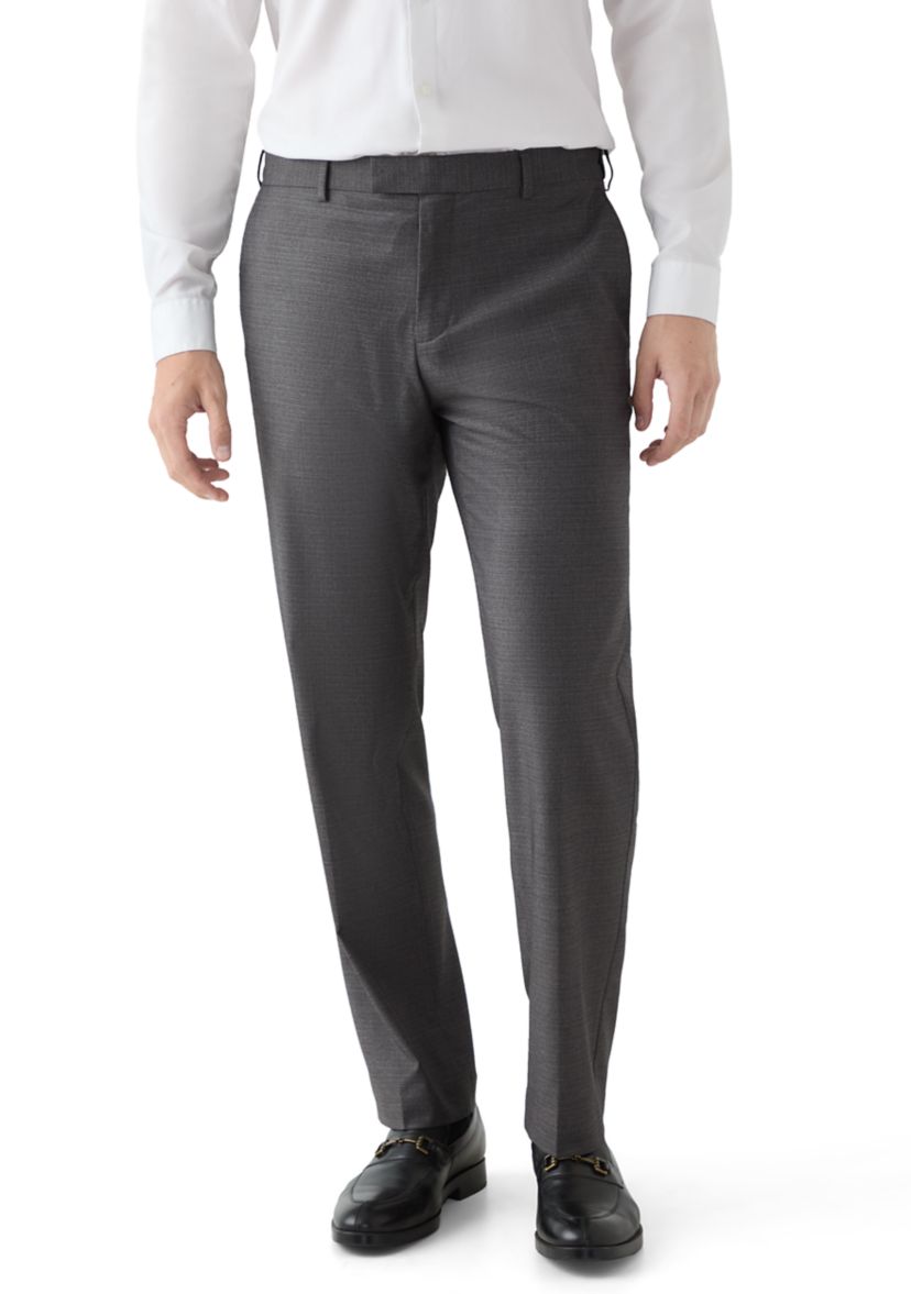 Mens Full Fashion Bengaline Crosshatch Pants