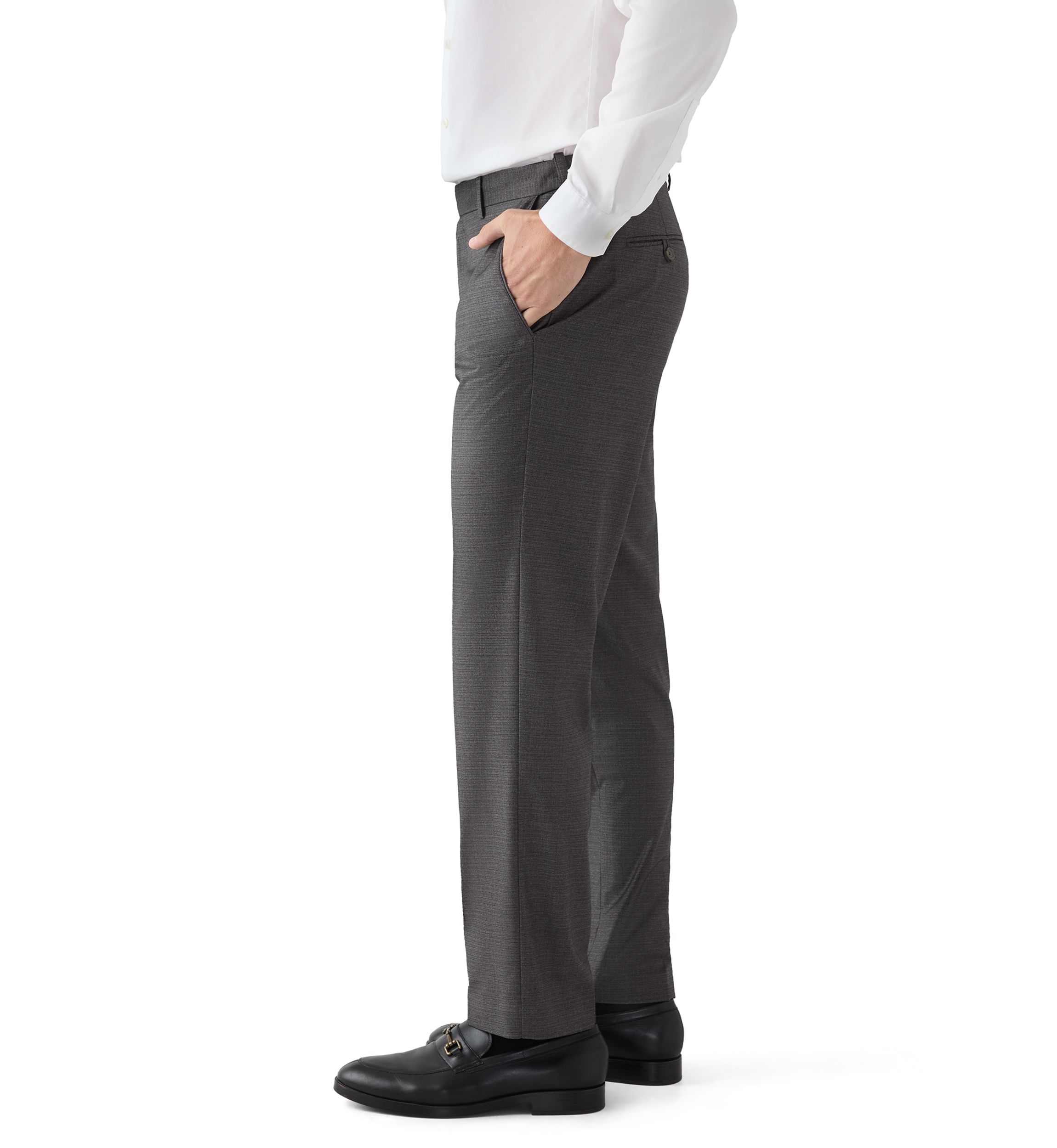 Mens Full Fashion Bengaline Crosshatch Pants