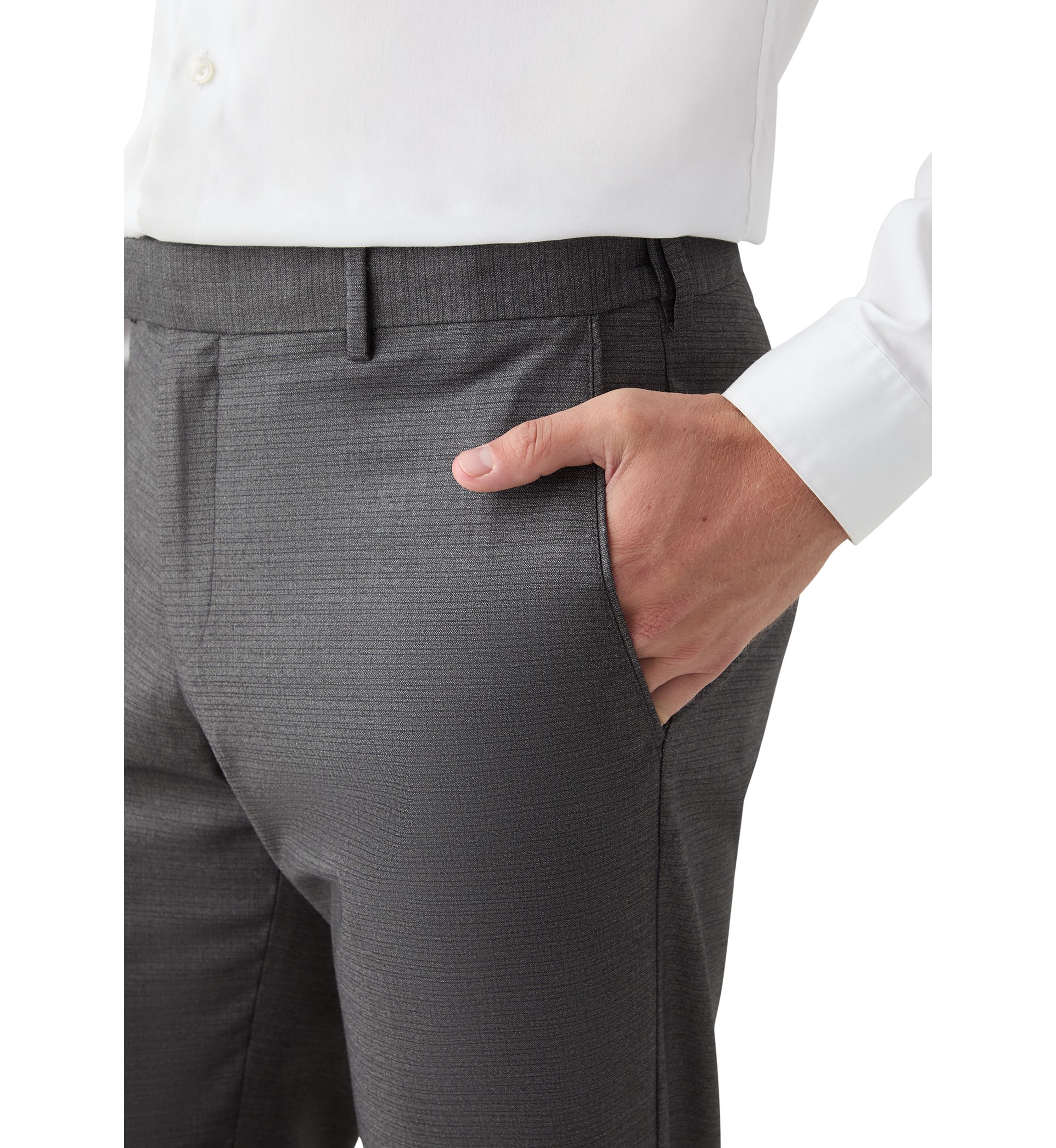 Mens Full Fashion Bengaline Crosshatch Pants