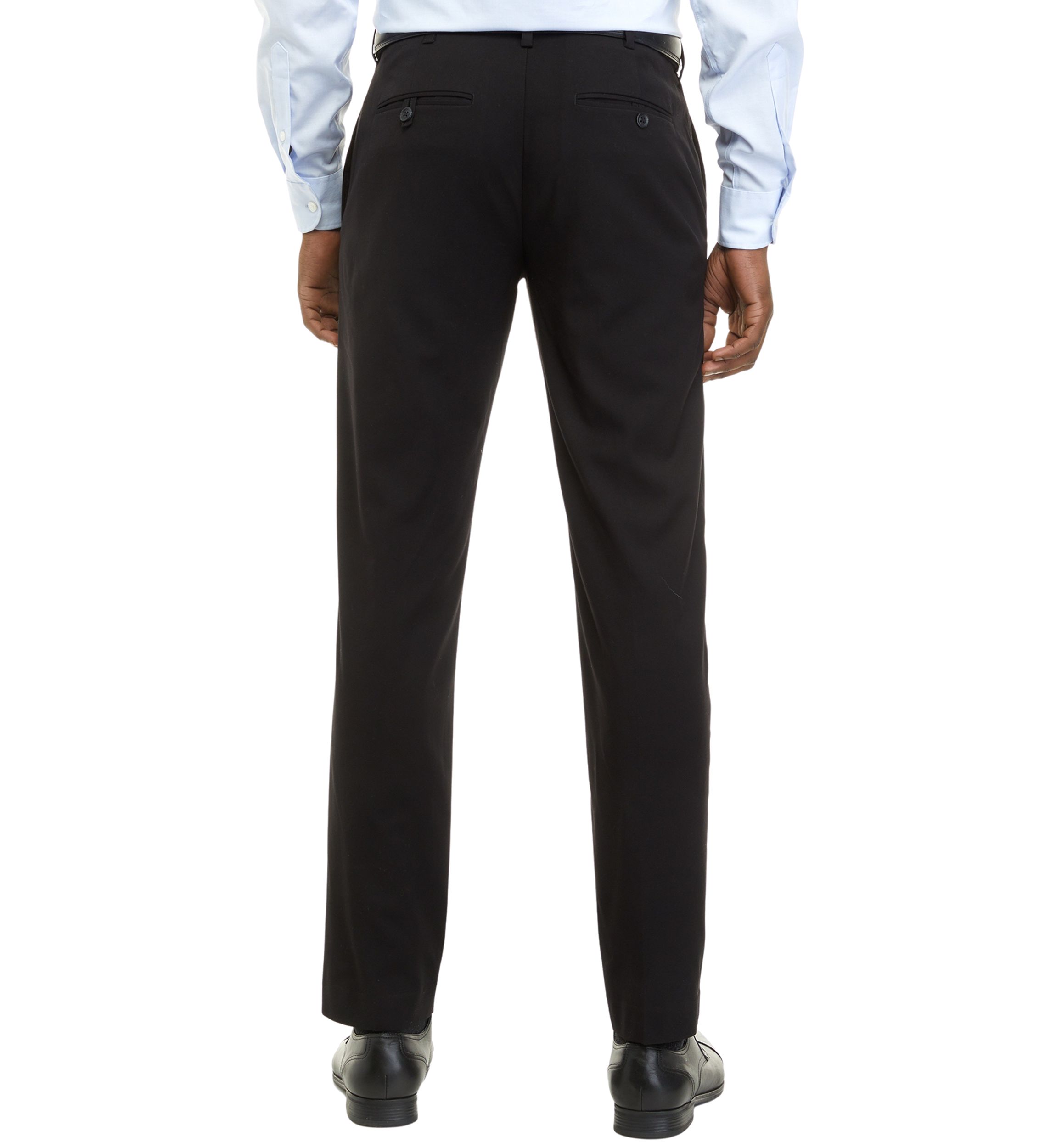 Mens Straight Fit Solid Dress Pants
