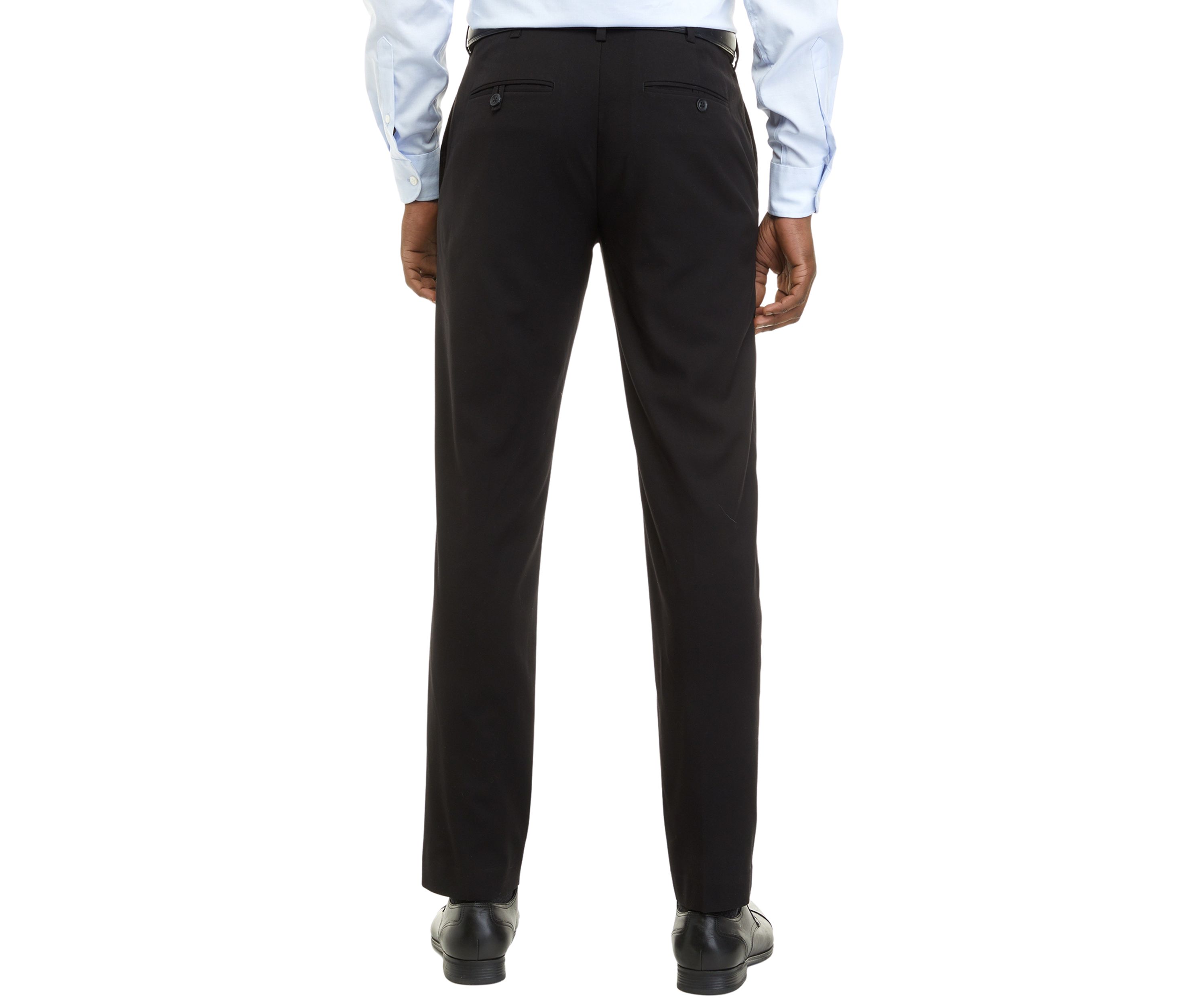 Mens Straight Fit Solid Dress Pants