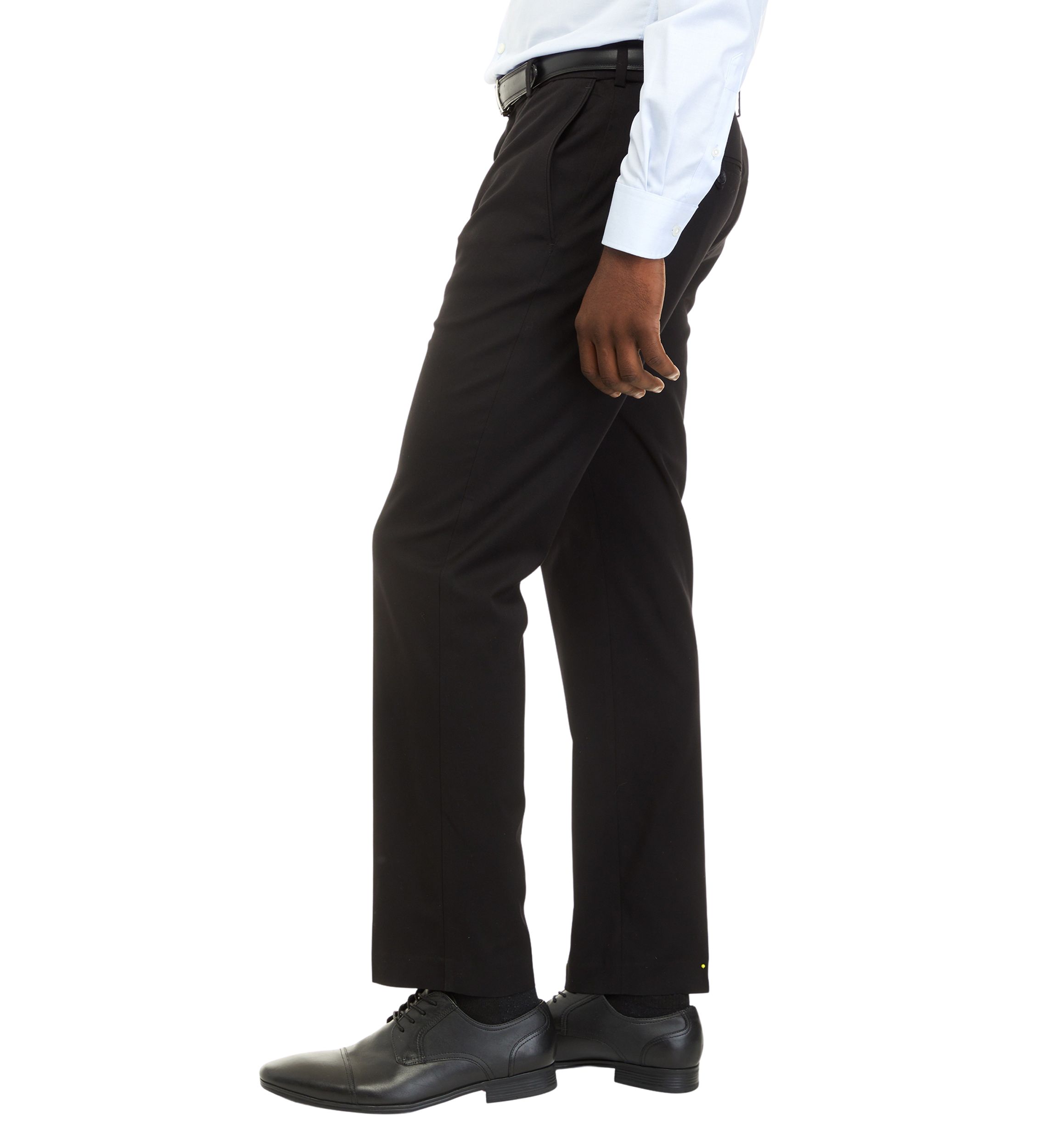 Mens Straight Fit Solid Dress Pants