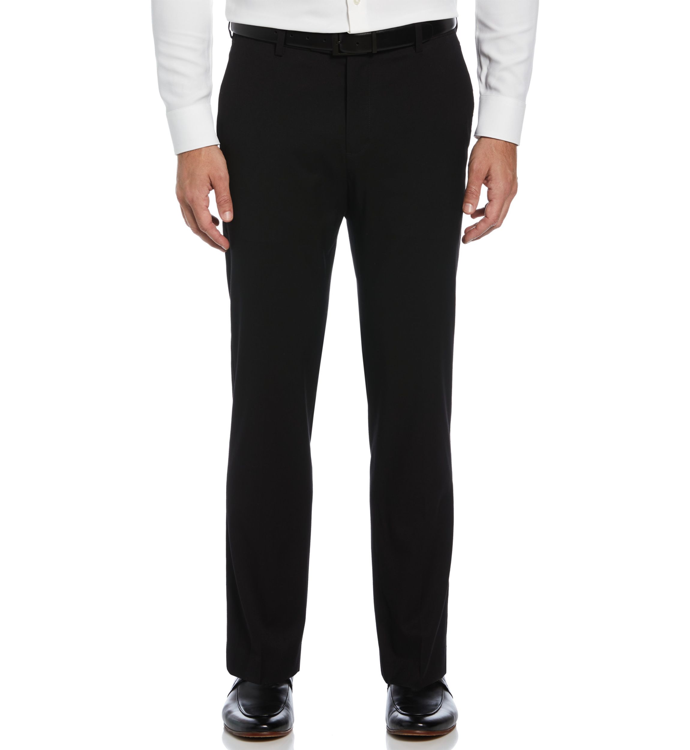 Big & Tall Cross Hatch Flat Front Dress Pants