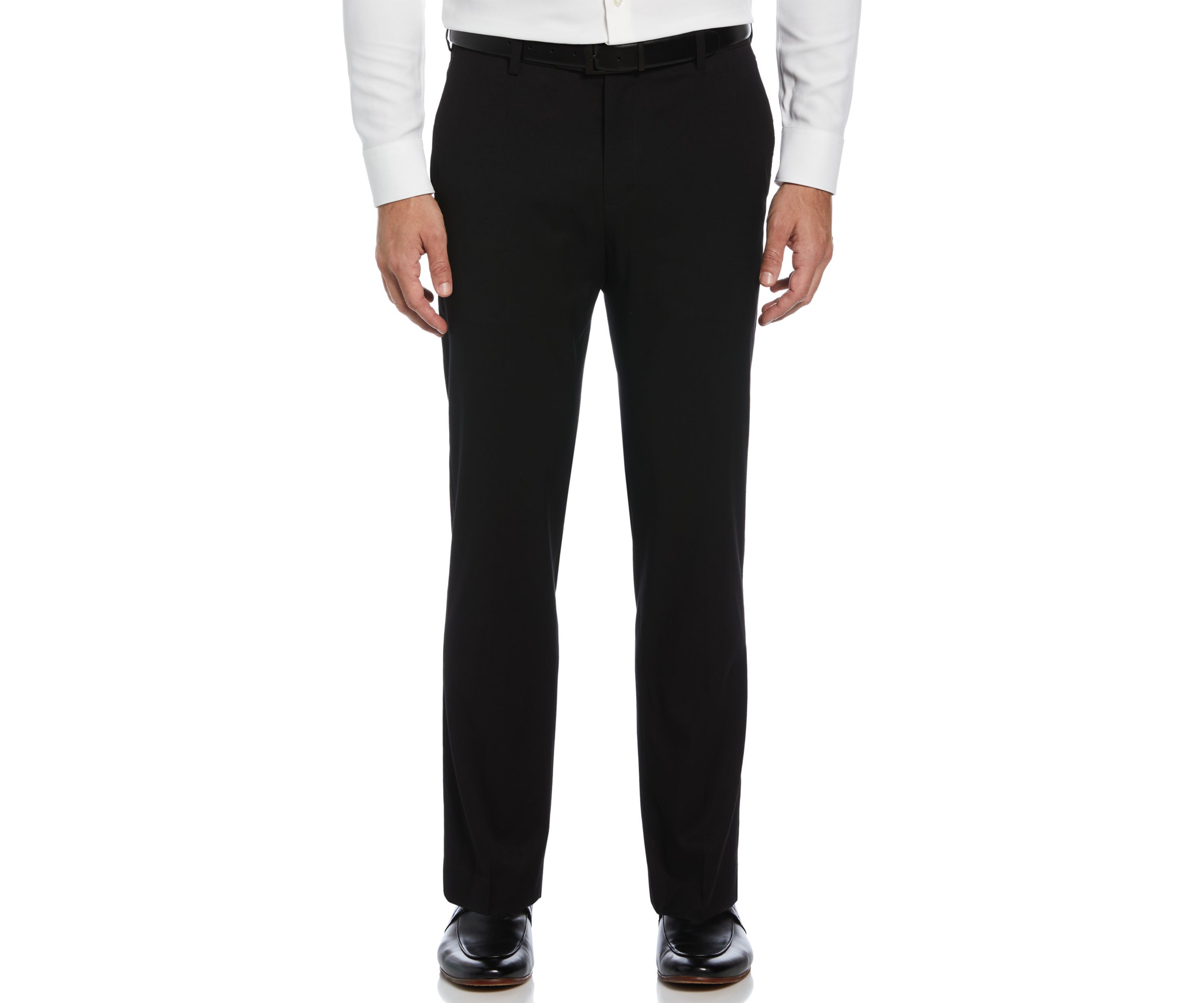 Big & Tall Cross Hatch Flat Front Dress Pants