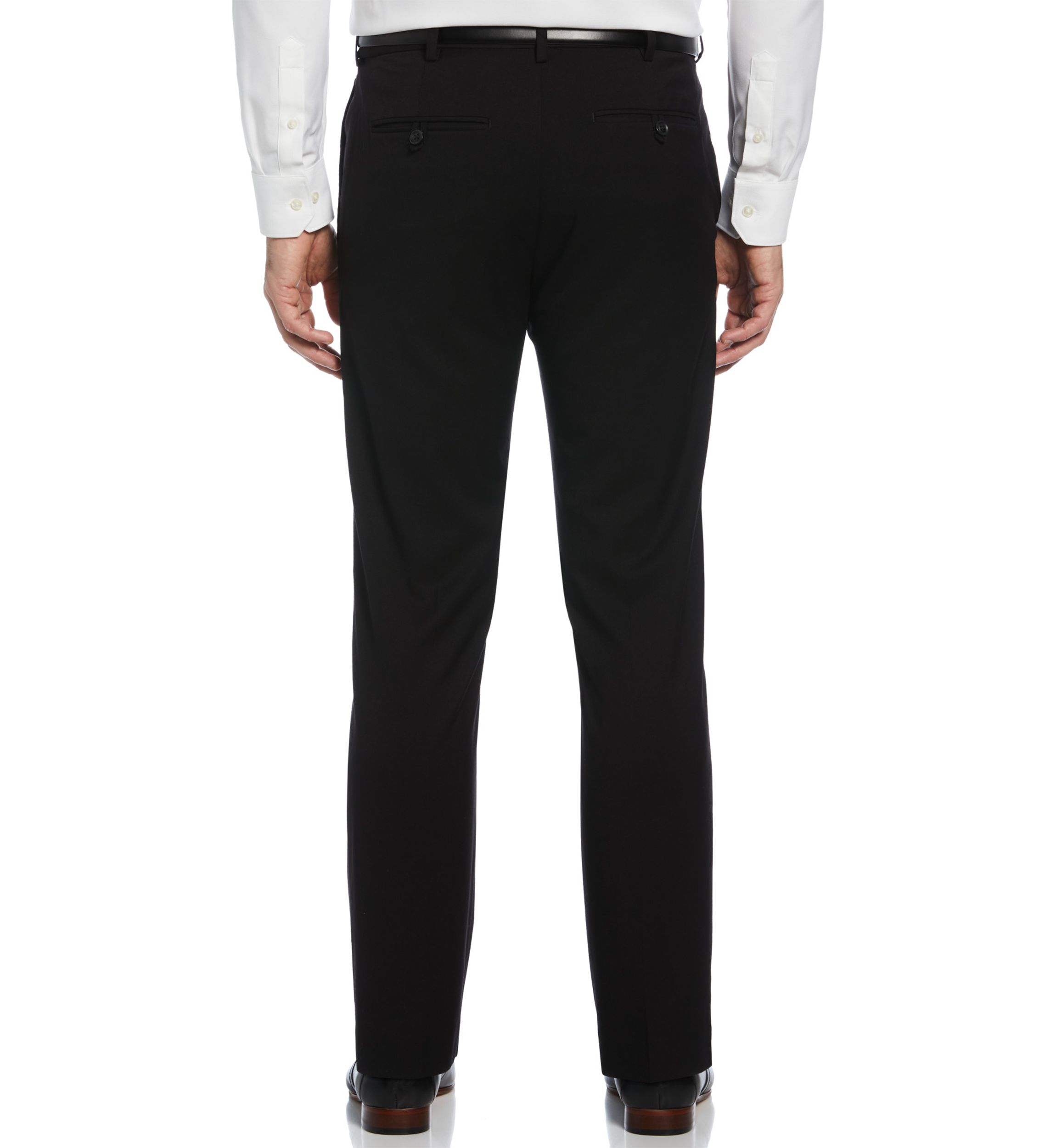 Big & Tall Cross Hatch Flat Front Dress Pants