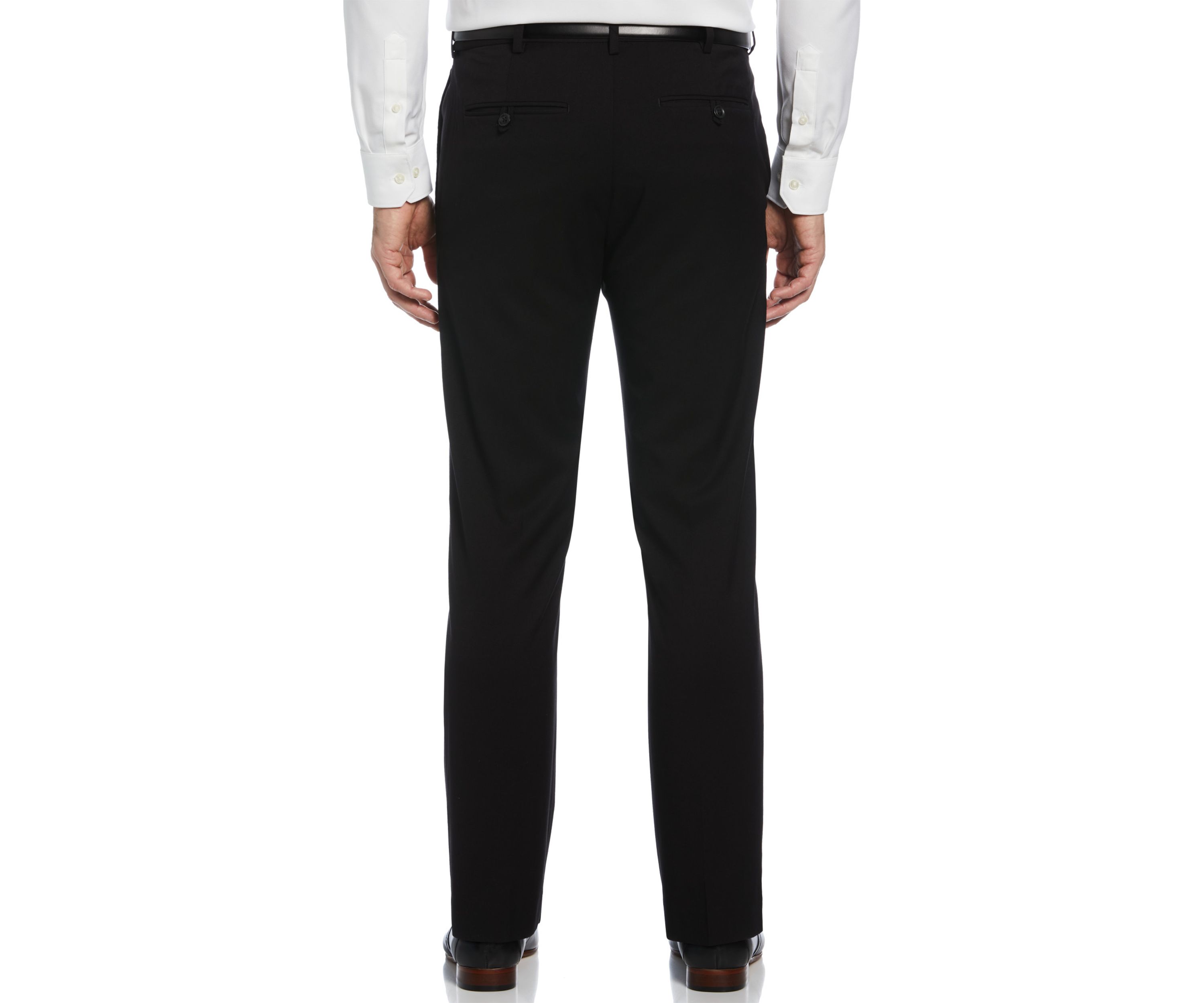 Big & Tall Cross Hatch Flat Front Dress Pants