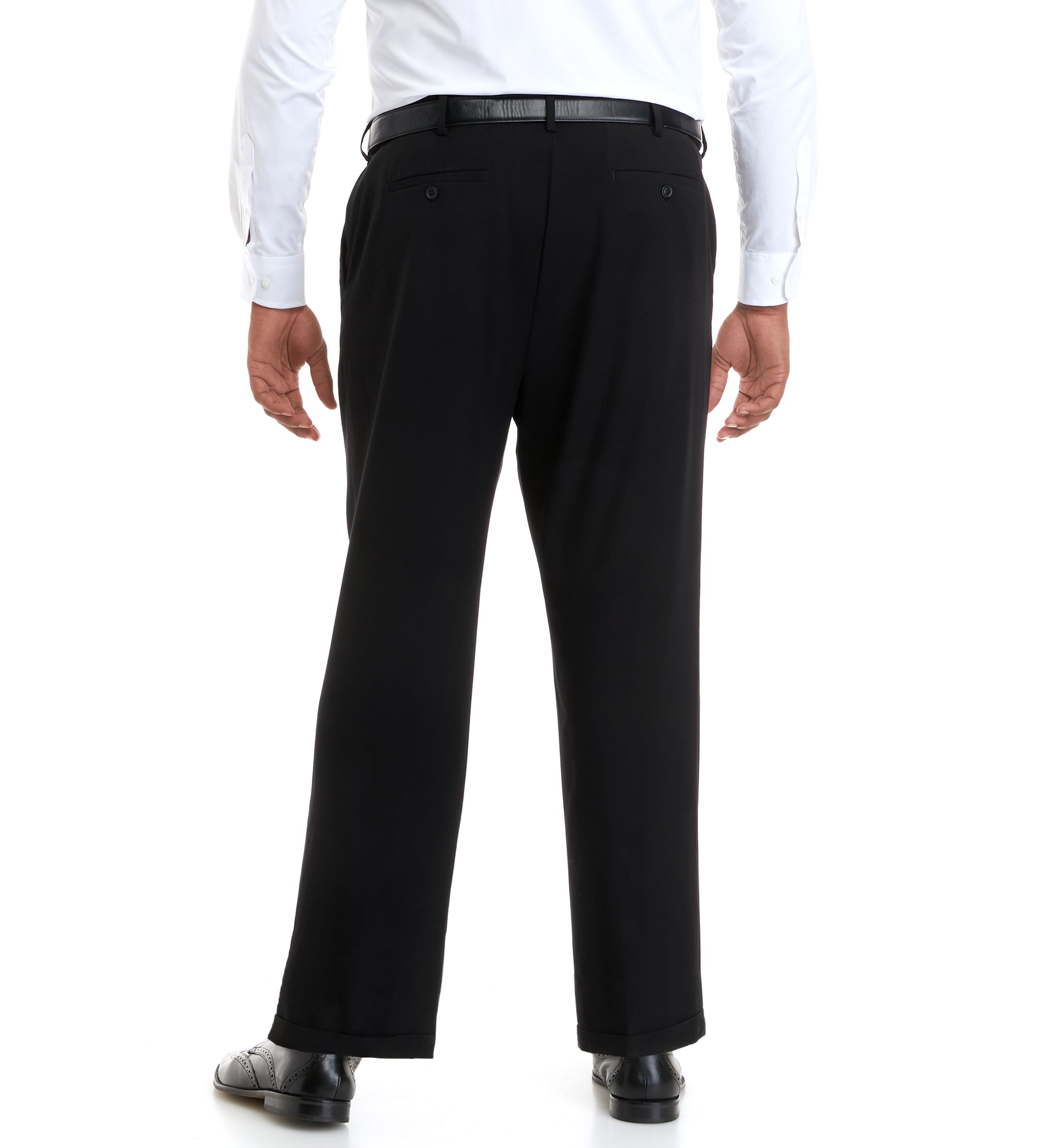 Big & Tall Cross Hatch Pleated Pants