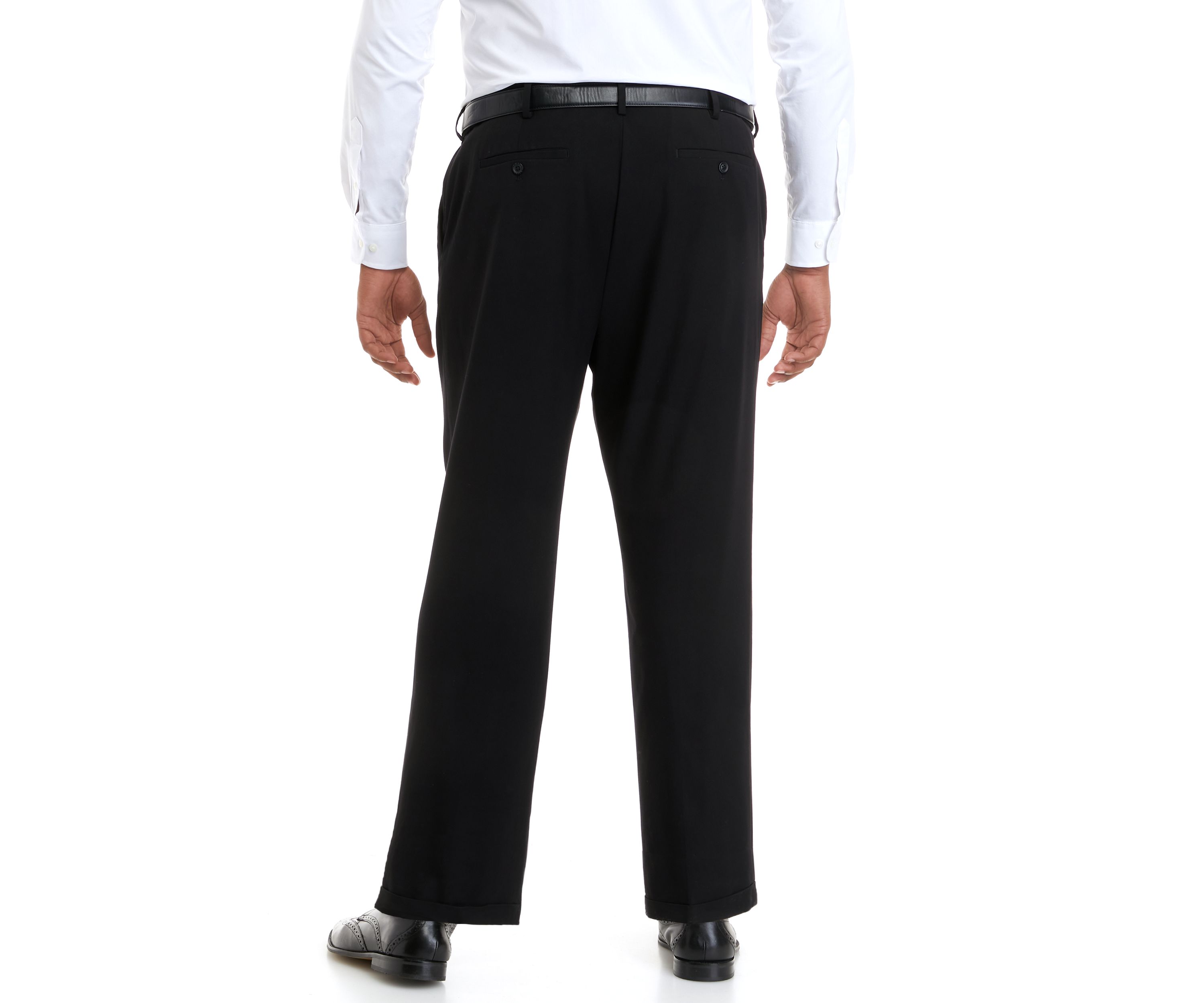 Big & Tall Cross Hatch Pleated Pants