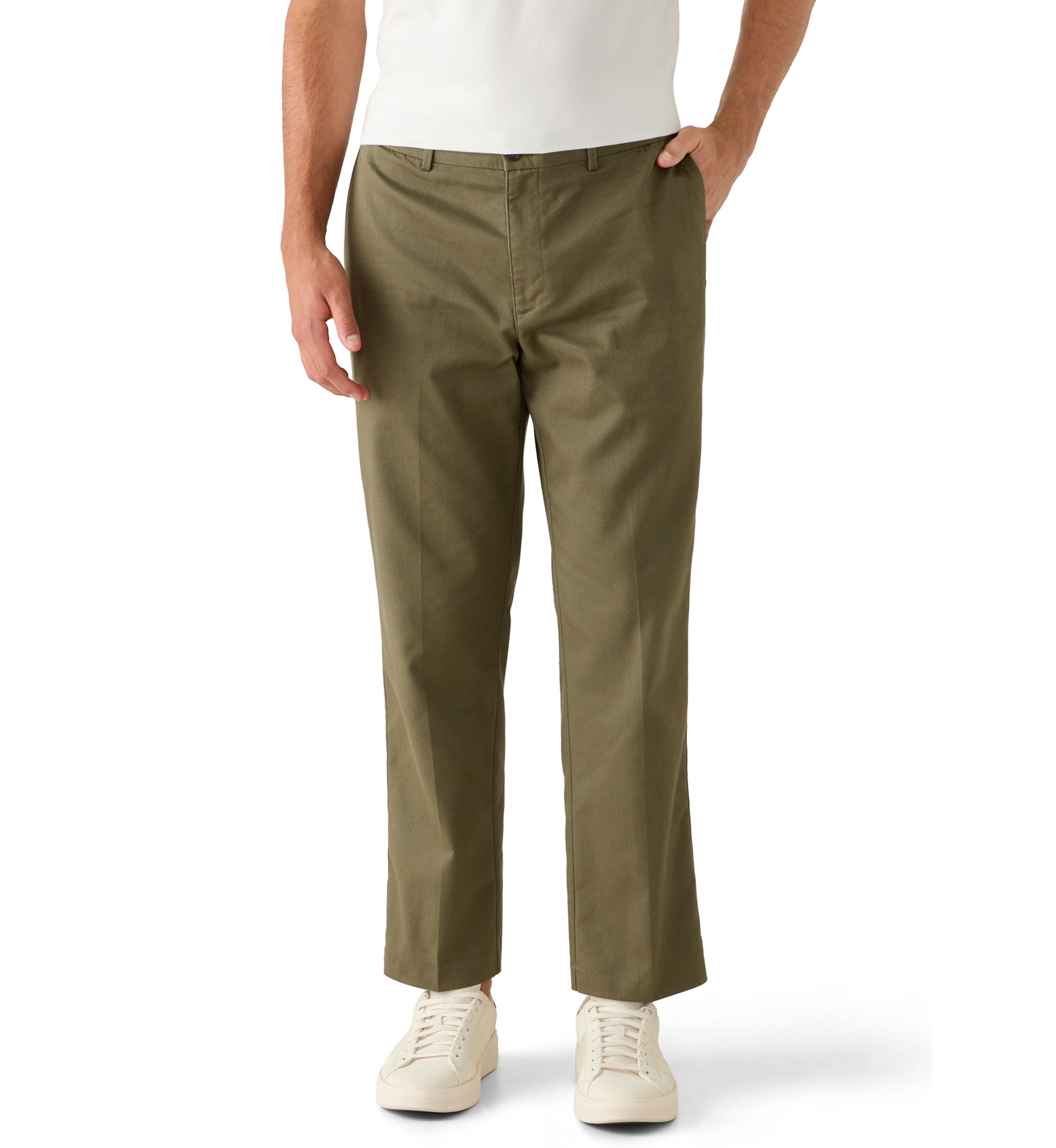 army green dress pants Men's what to wear with green pants male