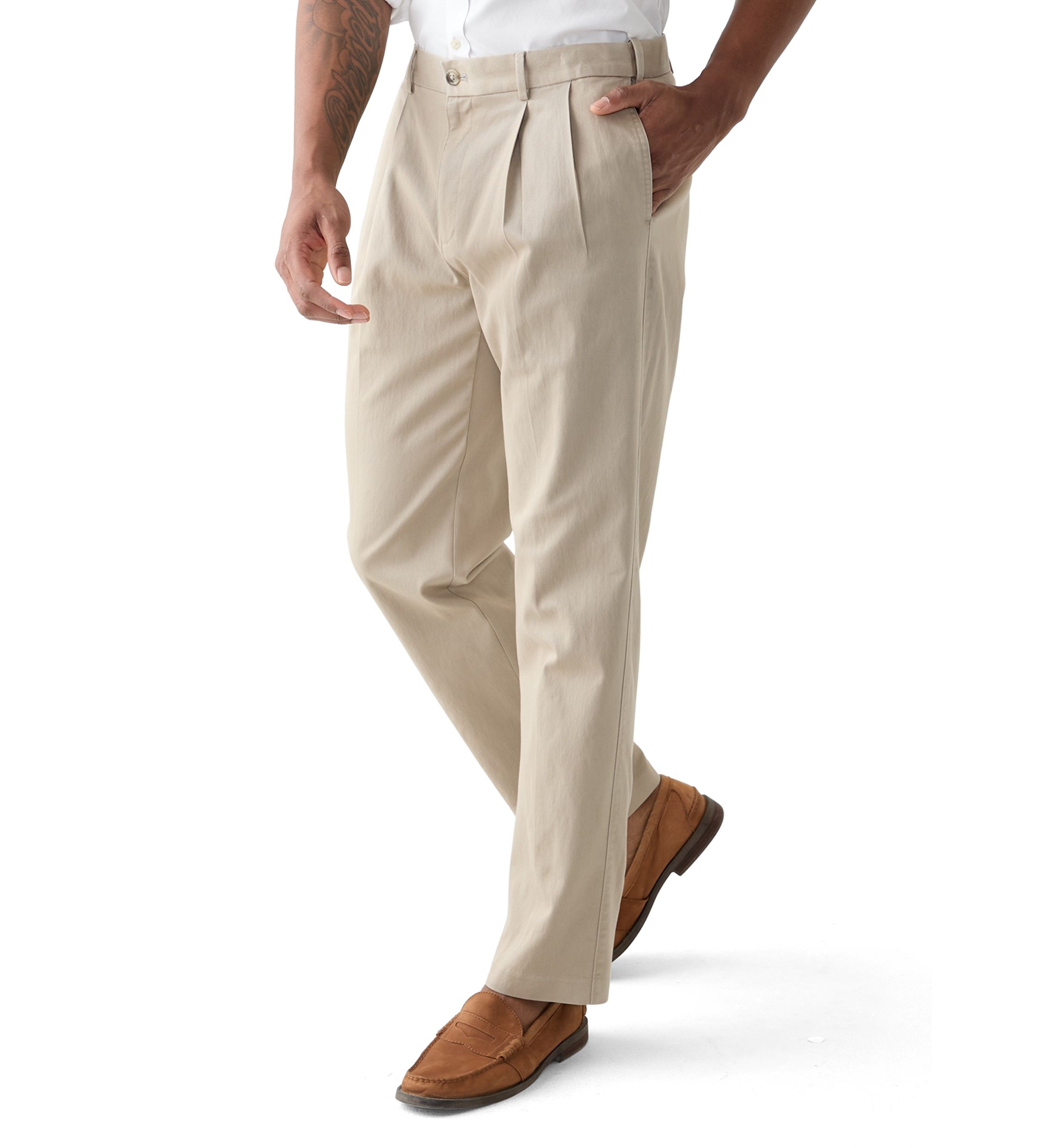 Straight Fit Khaki Pants