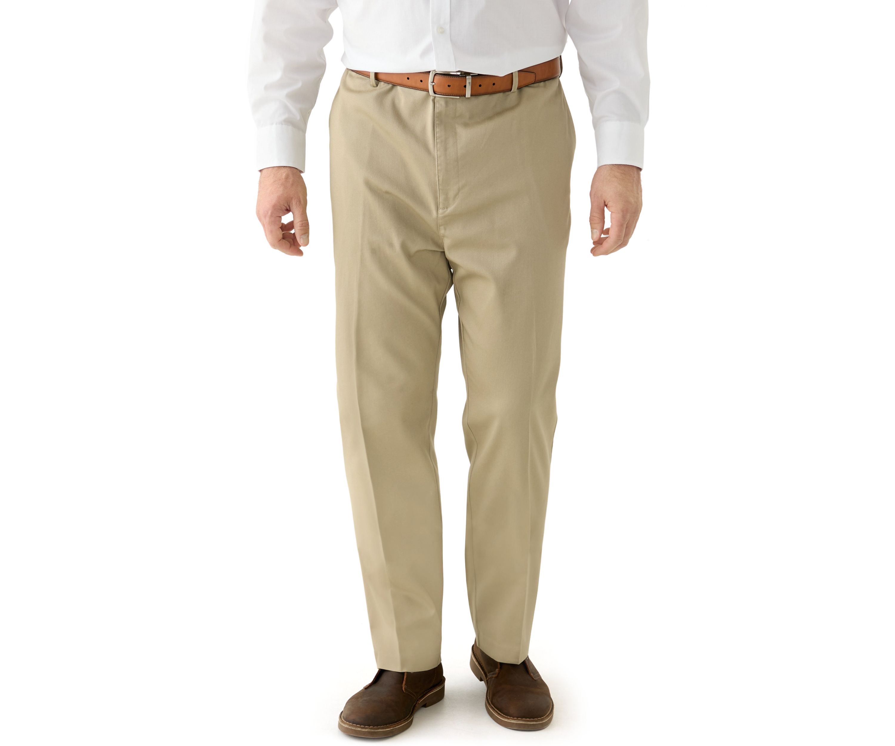 Big & Tall Straight Leg Flat Front Pants