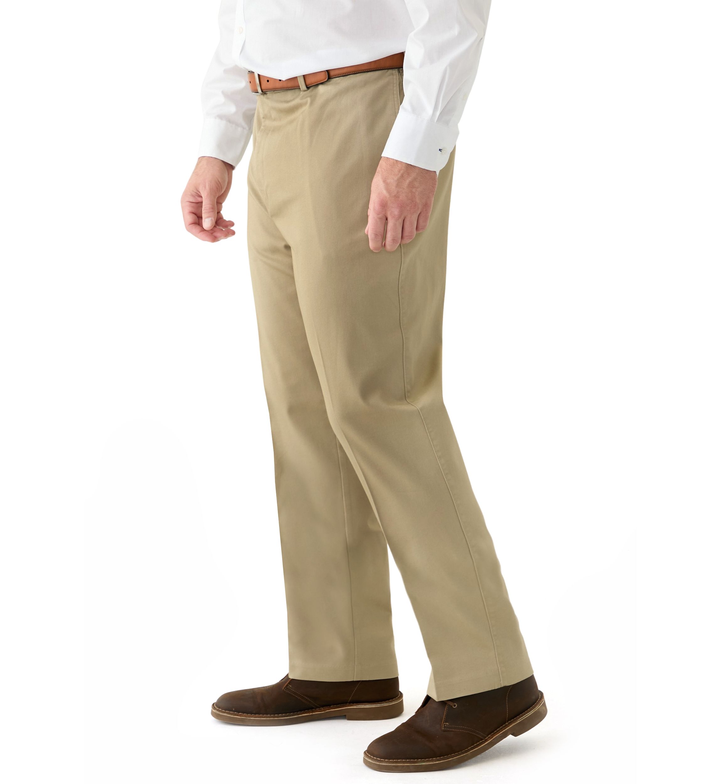 Big & Tall Straight Leg Flat Front Pants