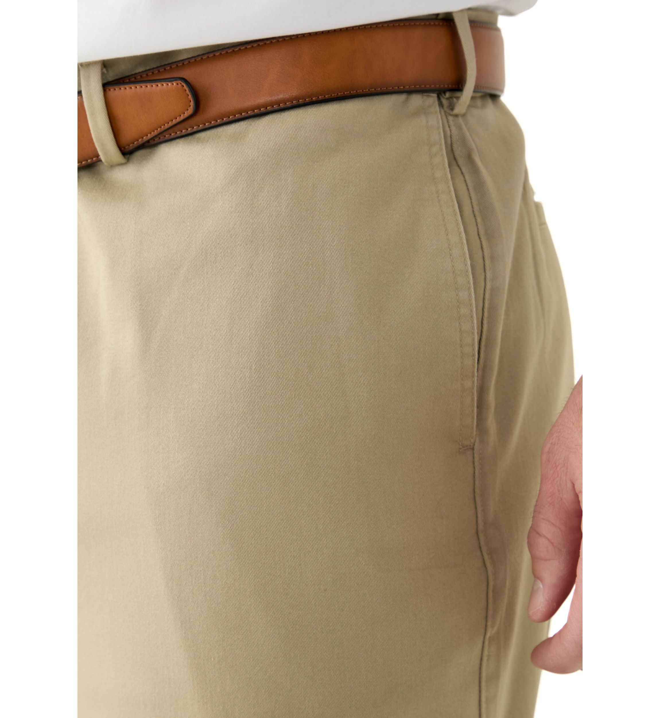 Big & Tall Straight Leg Flat Front Pants