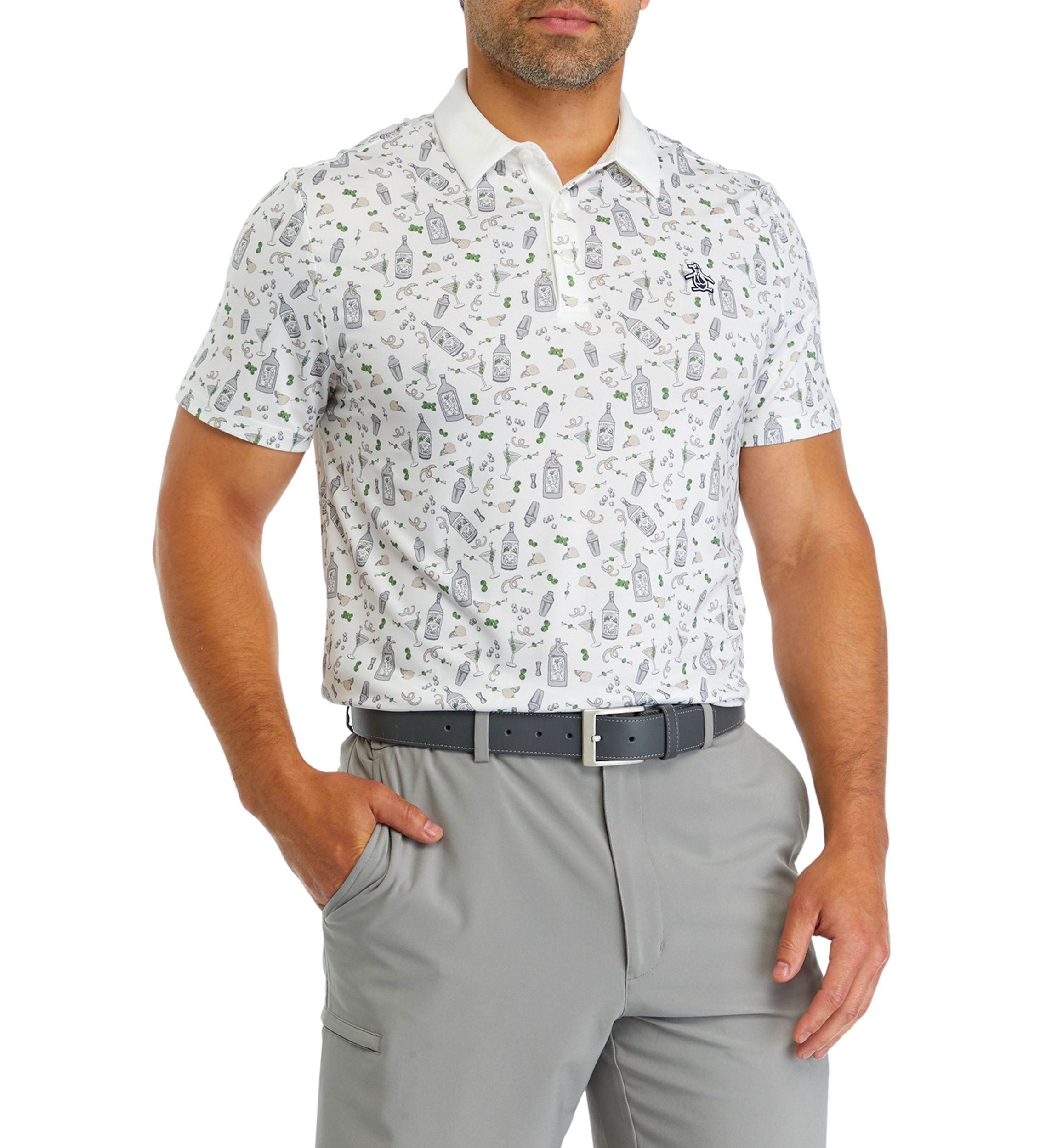 Martini Print Polo Shirt 