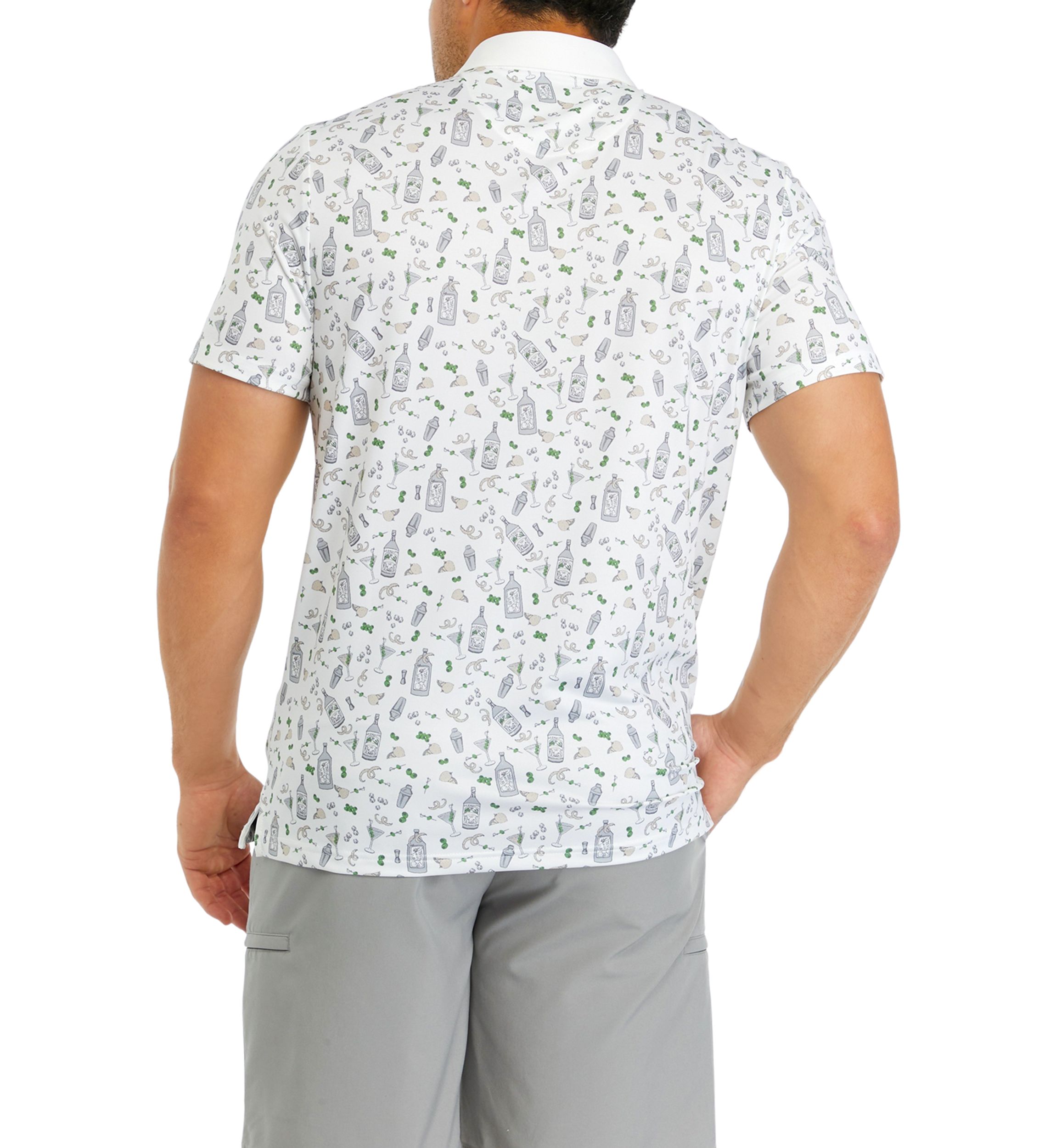 Martini Print Polo Shirt 
