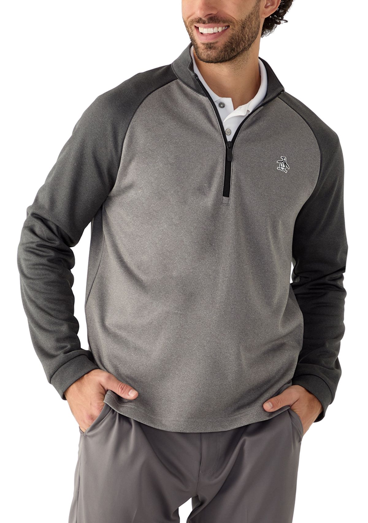 Mens 1/4 Zip Fleece Lined Sweatshirt