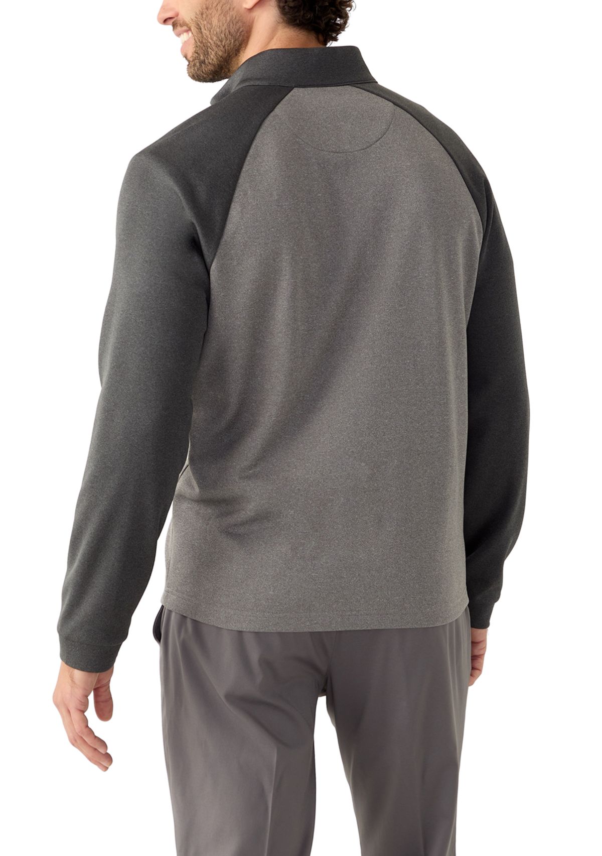 Mens 1/4 Zip Fleece Lined Sweatshirt