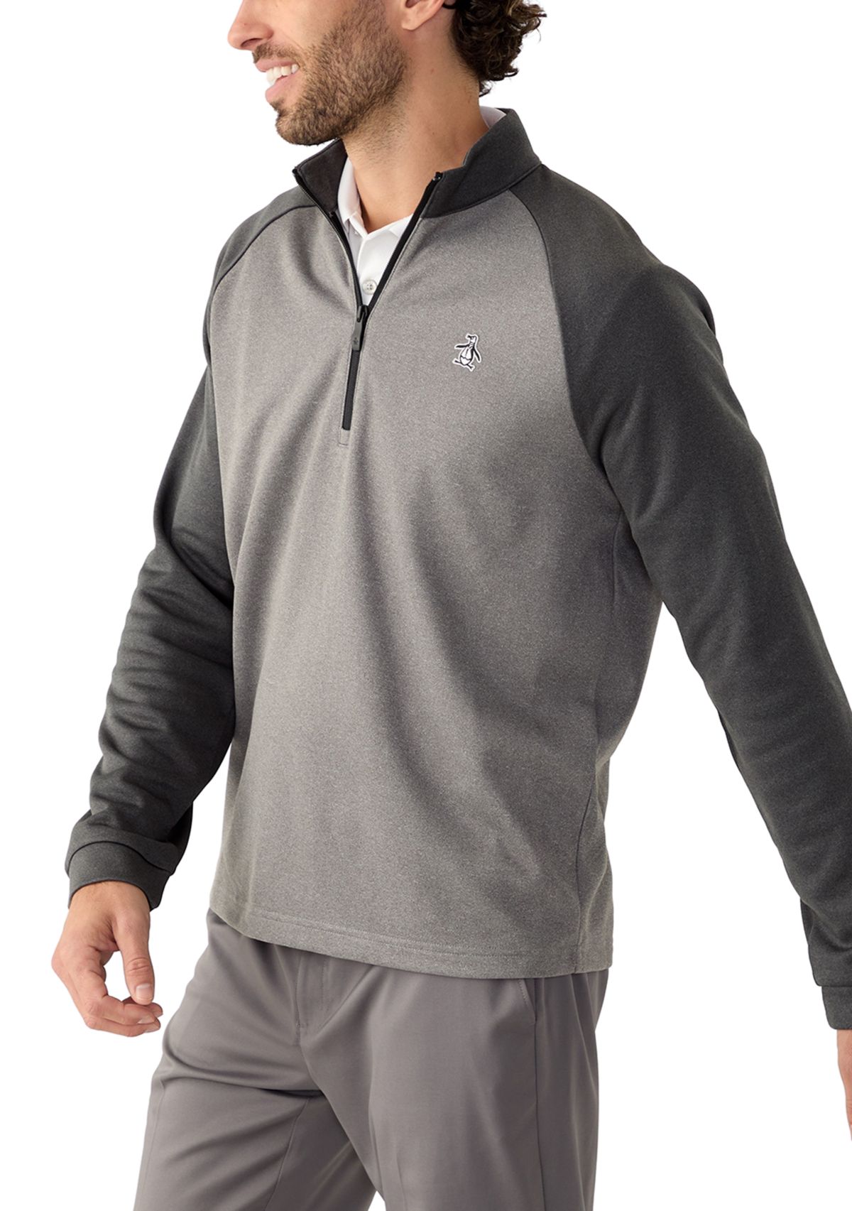 Mens 1/4 Zip Fleece Lined Sweatshirt
