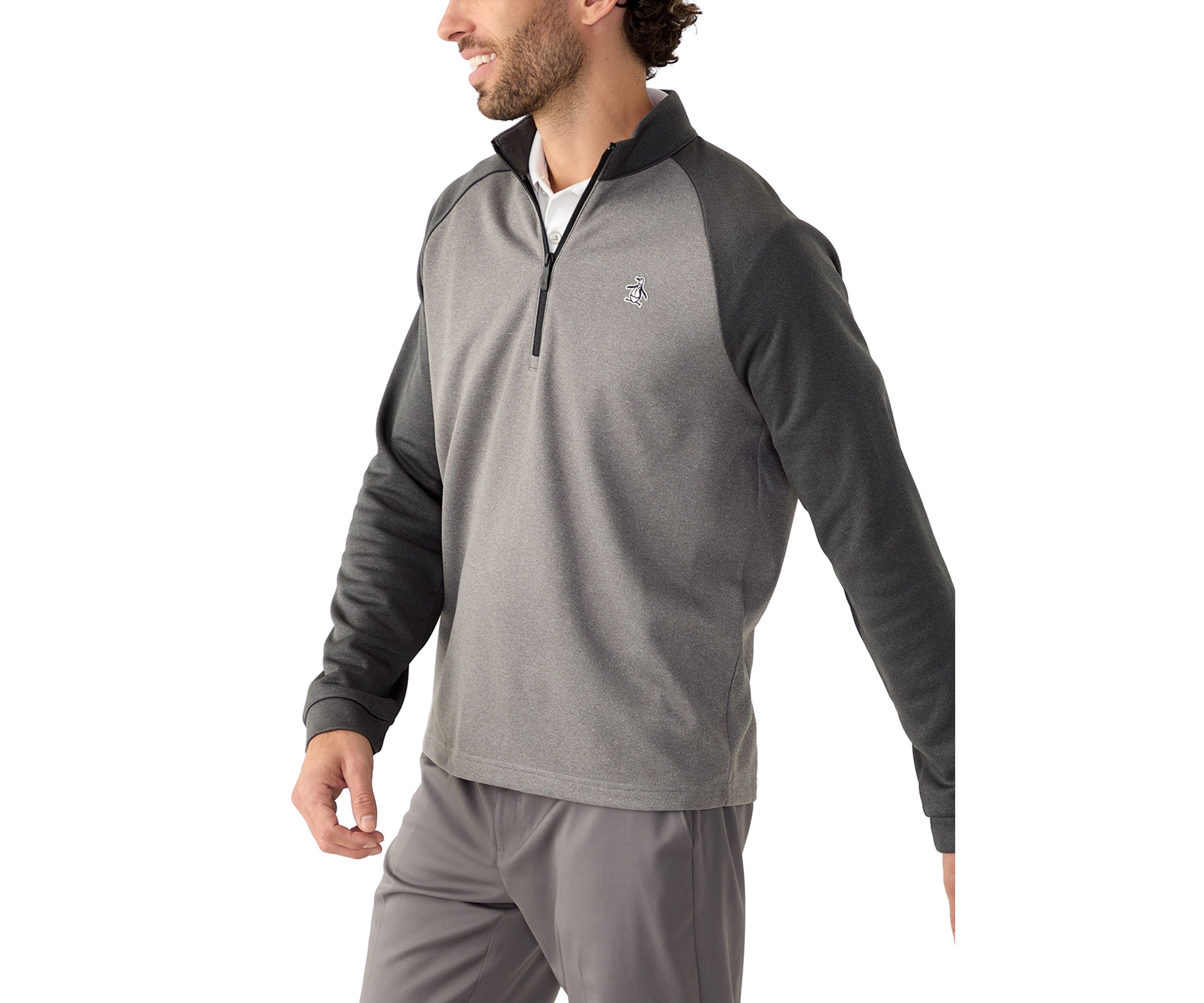 Mens 1/4 Zip Fleece Lined Sweatshirt