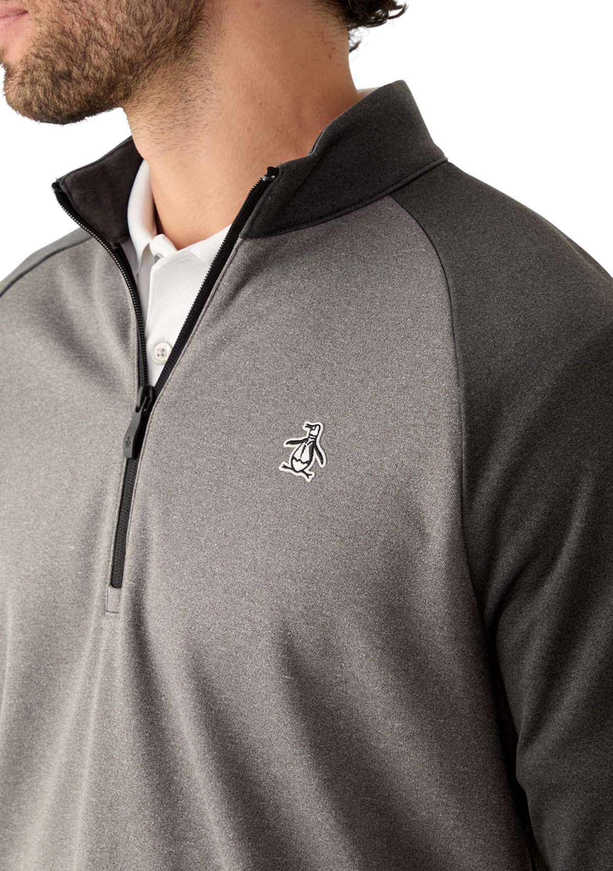 Mens 1/4 Zip Fleece Lined Sweatshirt